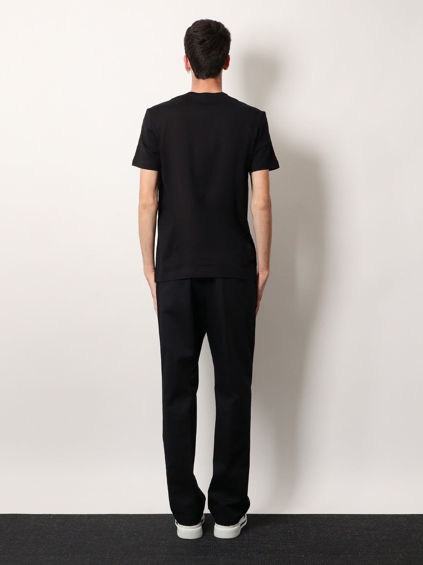 Cotton T-shirt with logo patch