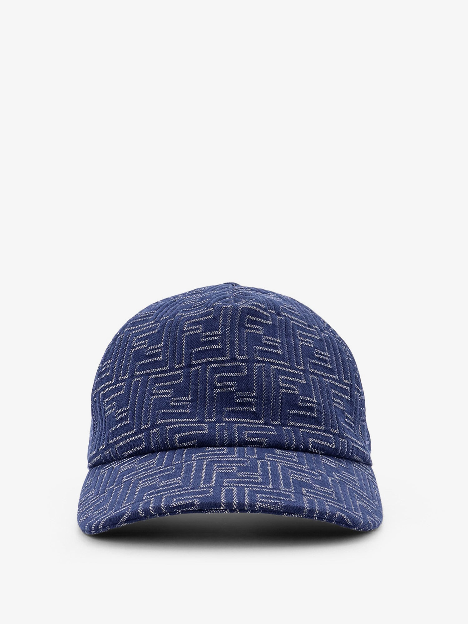 Cappello baseball in denim FF Jacquard - Main Image