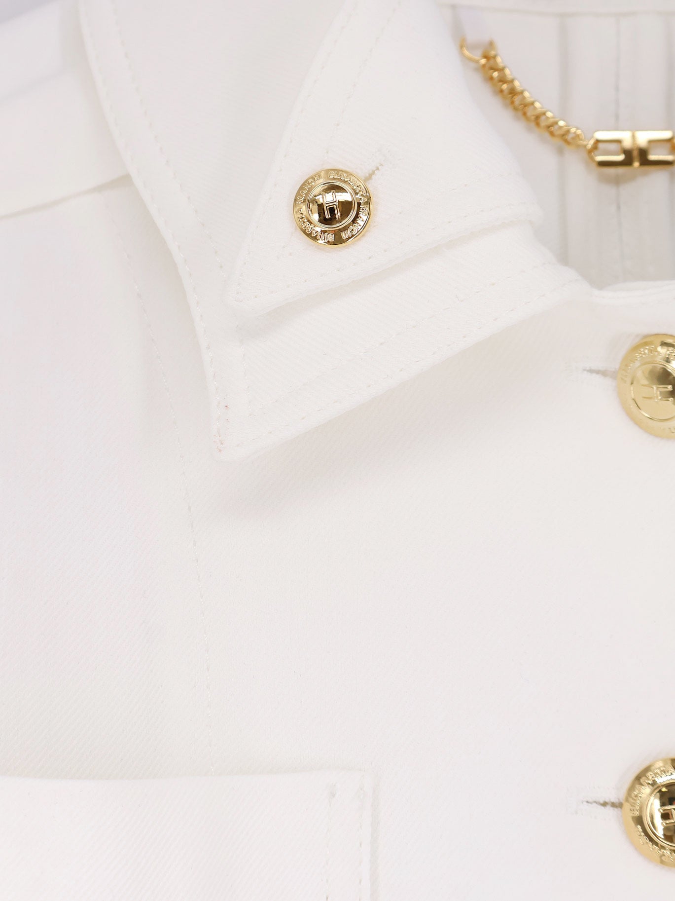 Cropped viscose jacket