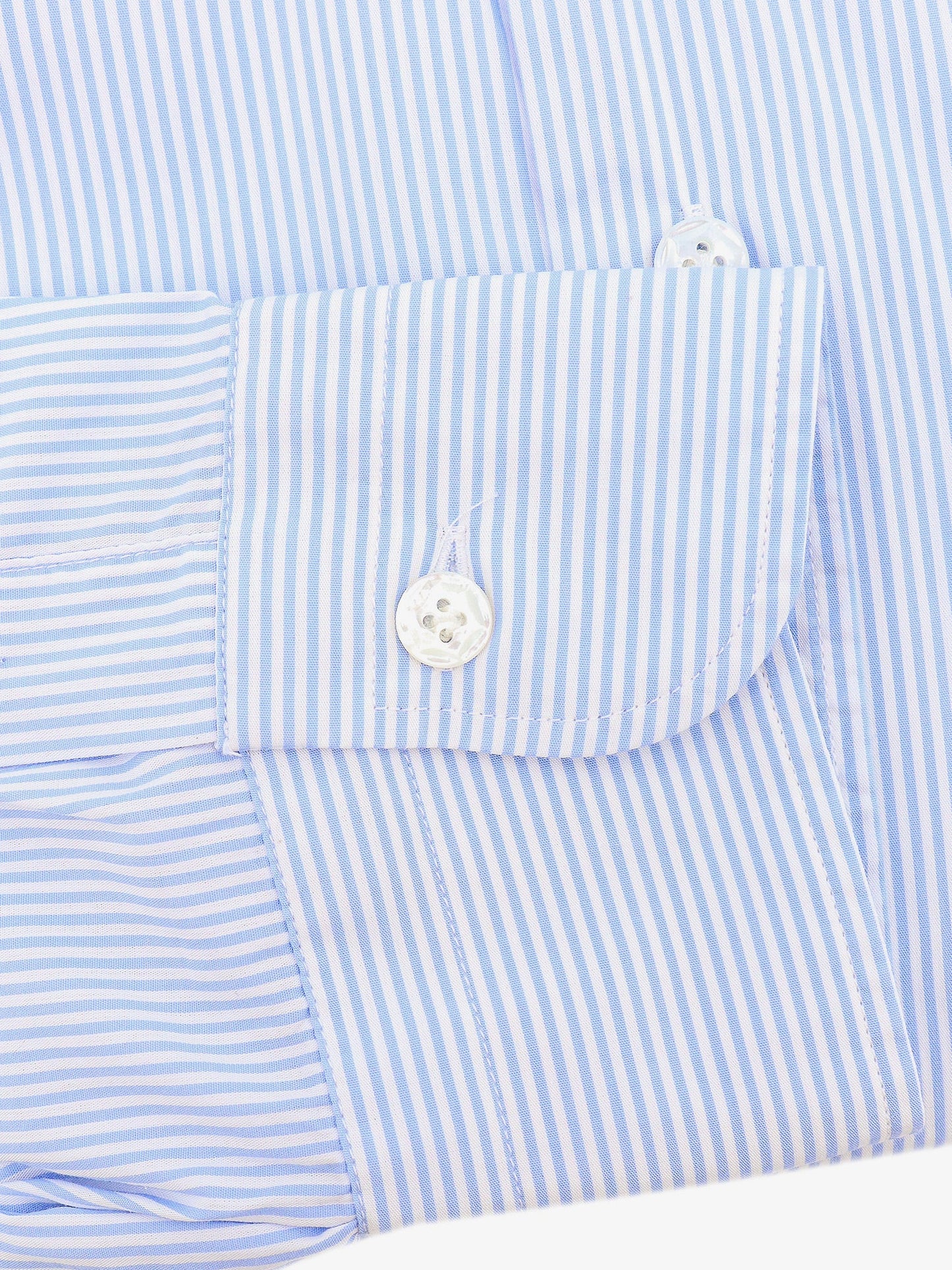 Cotton shirt with striped motif