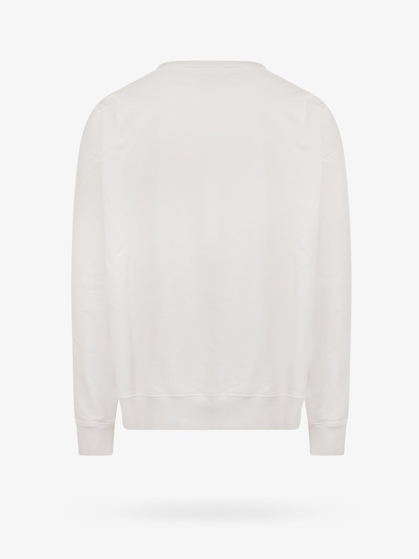 Felpa in cotone con logo frontale ricamato