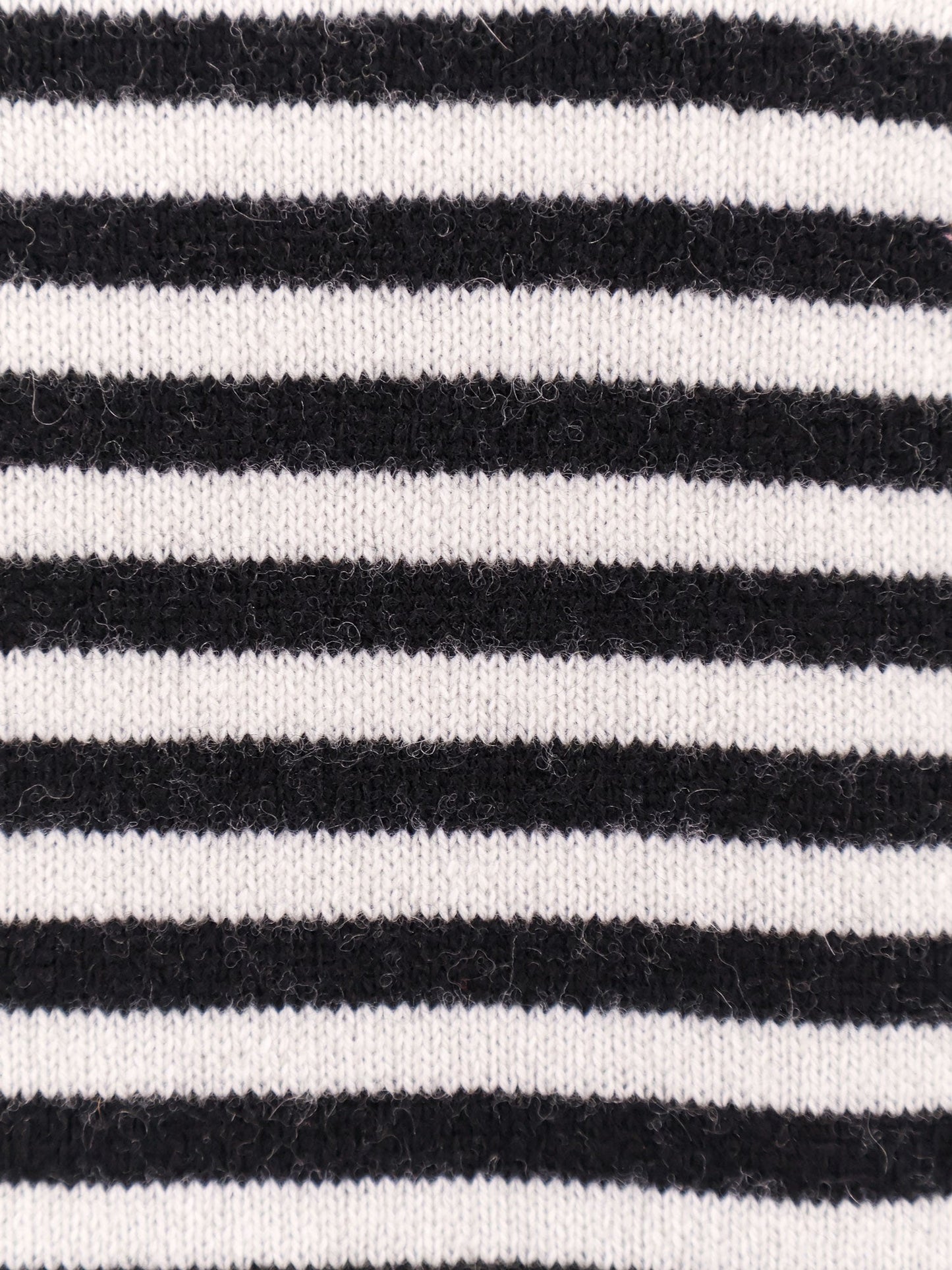 Wool blend sweater with striped motif