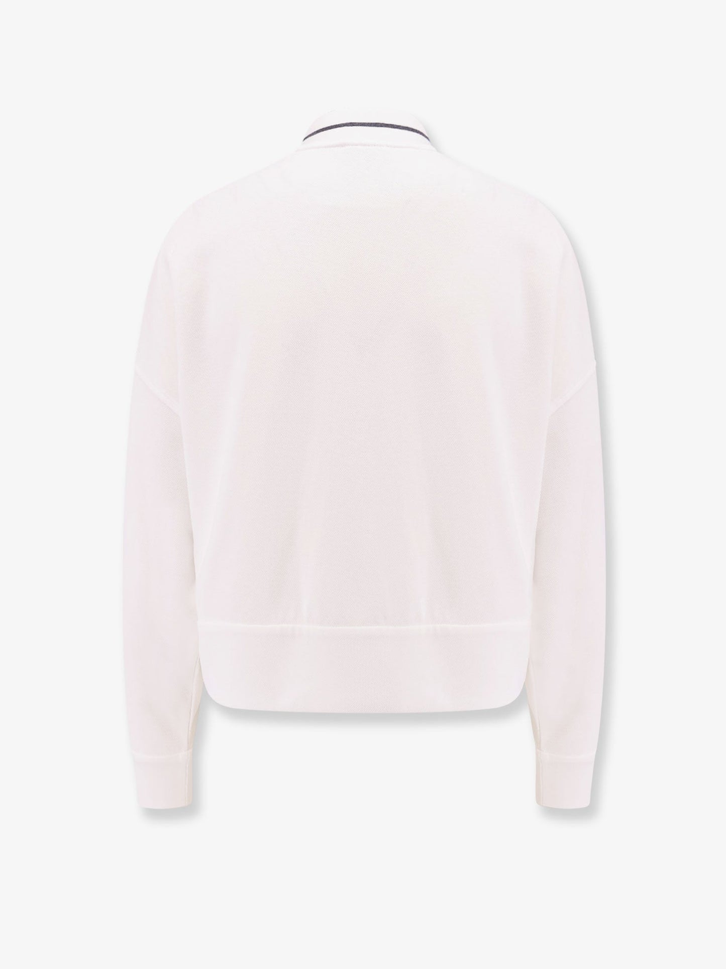Sweatshirt with zip, double slider and external snap buttons