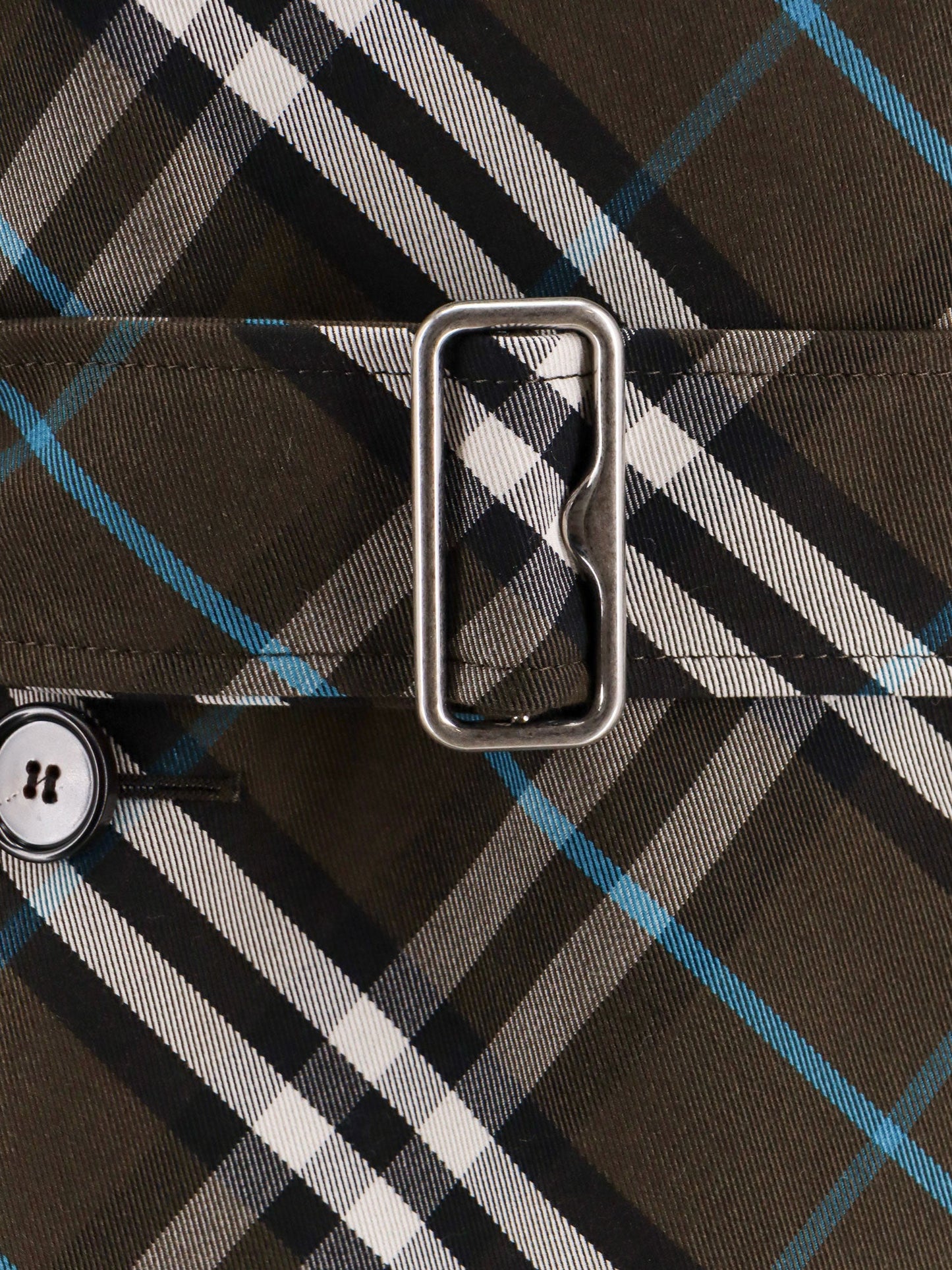 Trench with check print