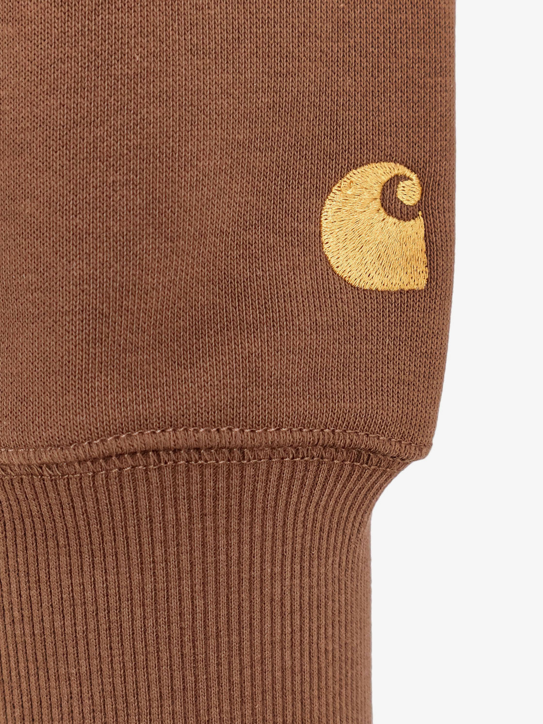 Cotton blend sweatshirt with logo embroidery