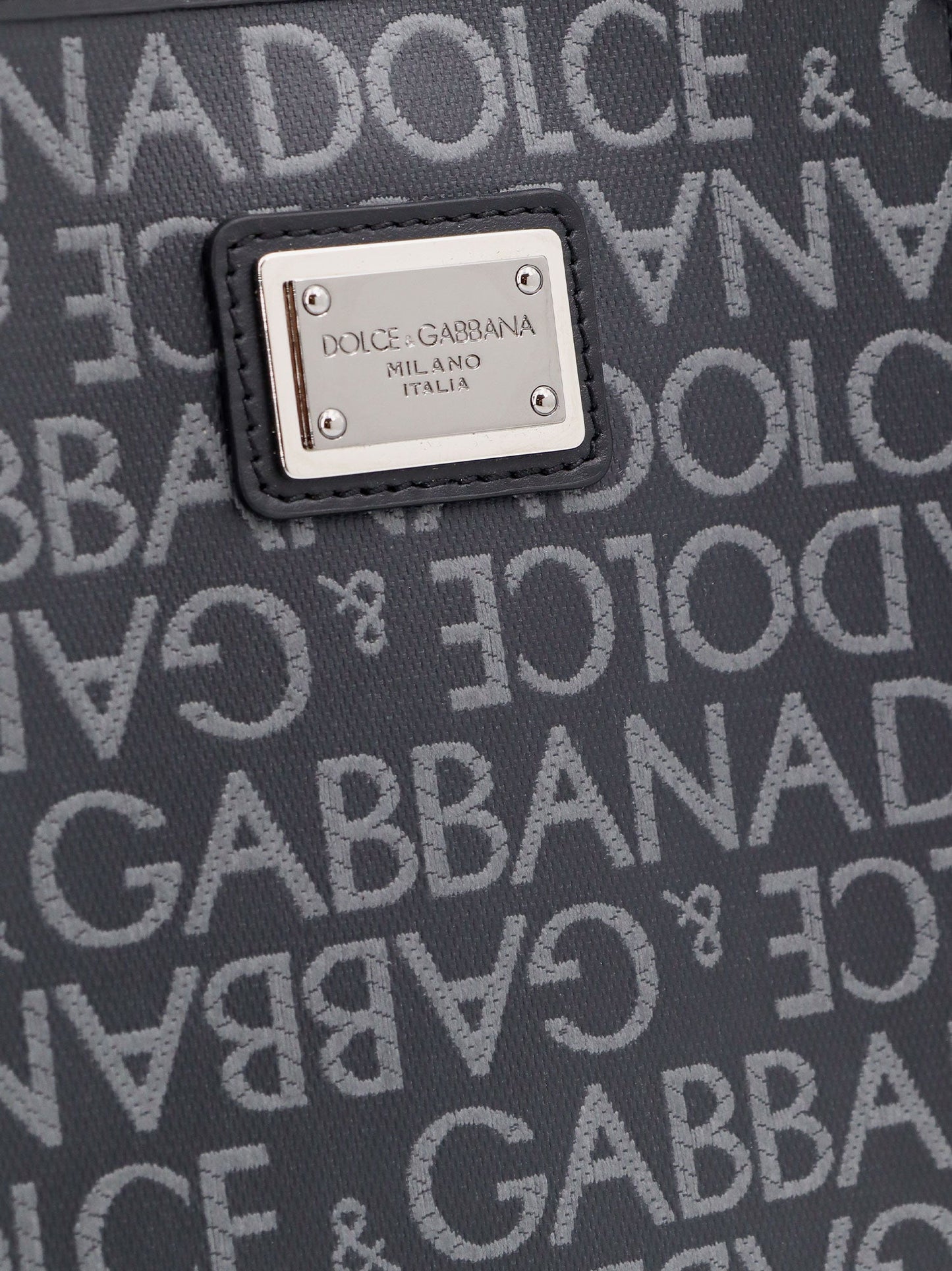 Borsa shopping a tracolla con motivo logo all-over