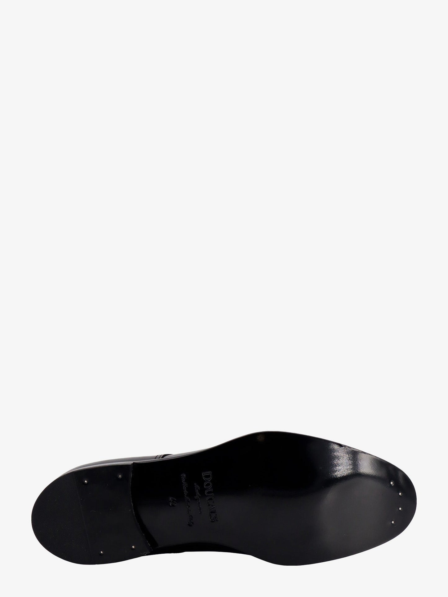 Patent leather lace-up shoe