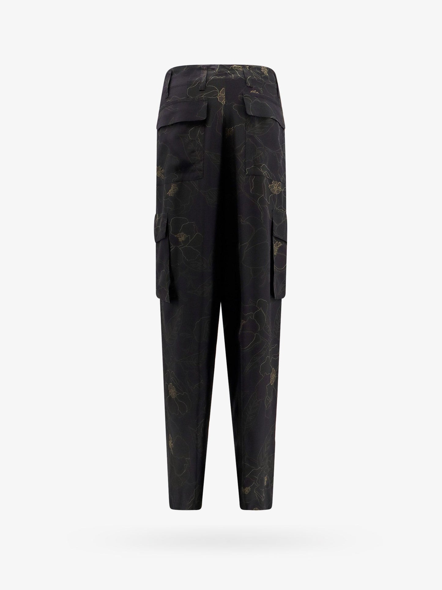 Silk cargo trouser