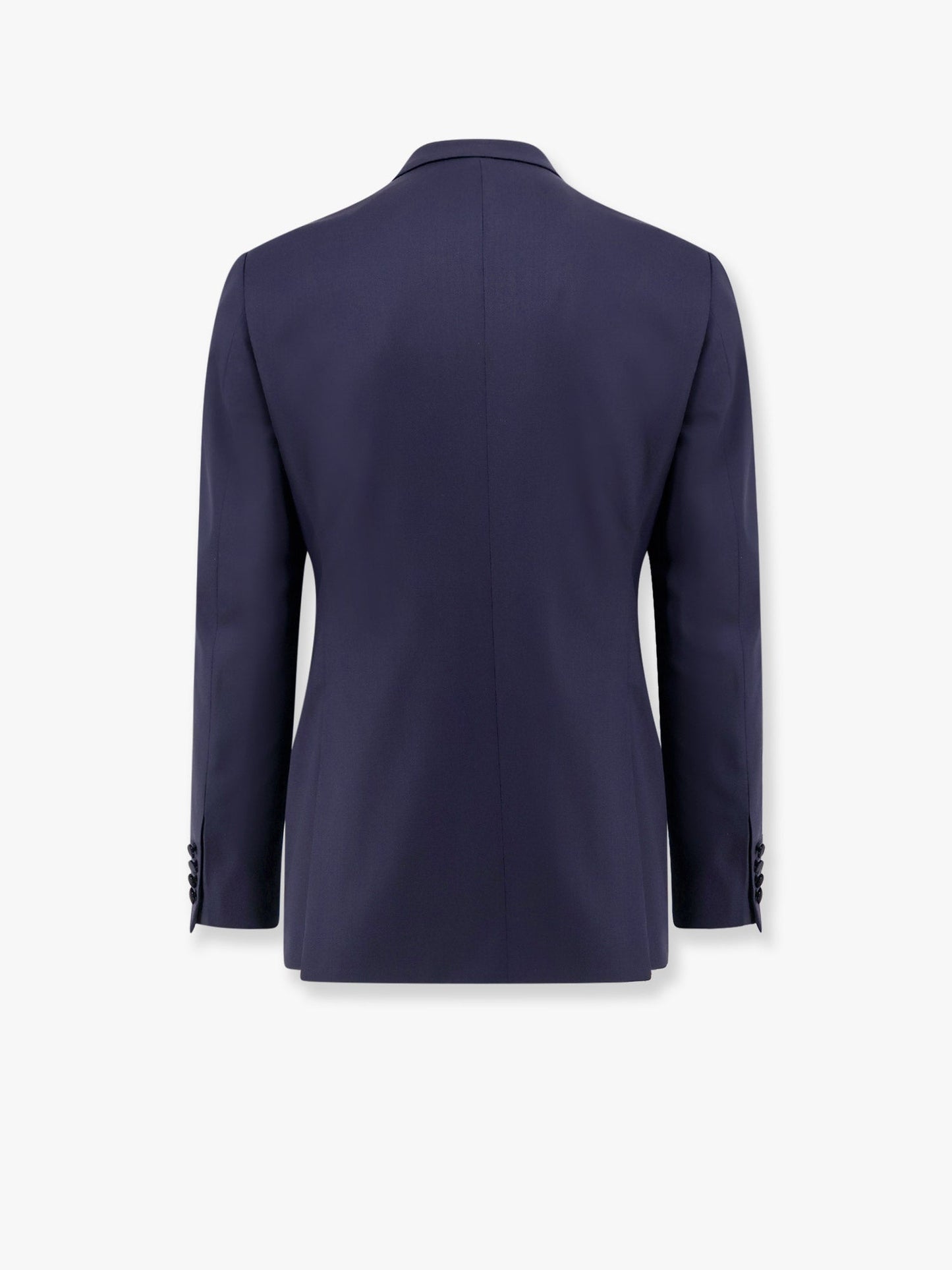 Virgin wool smoking with satin profiles