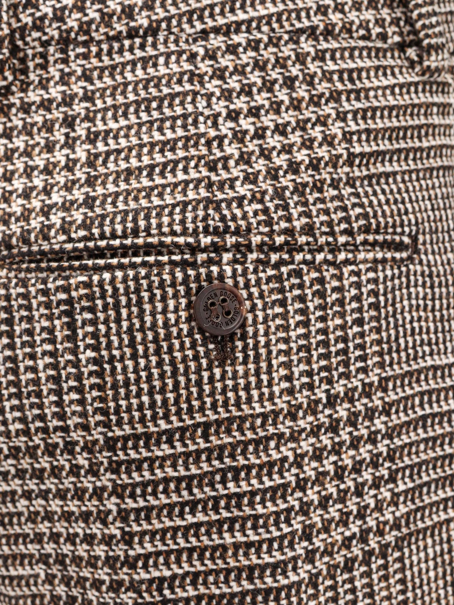 Pantalone relax straight principe di galles