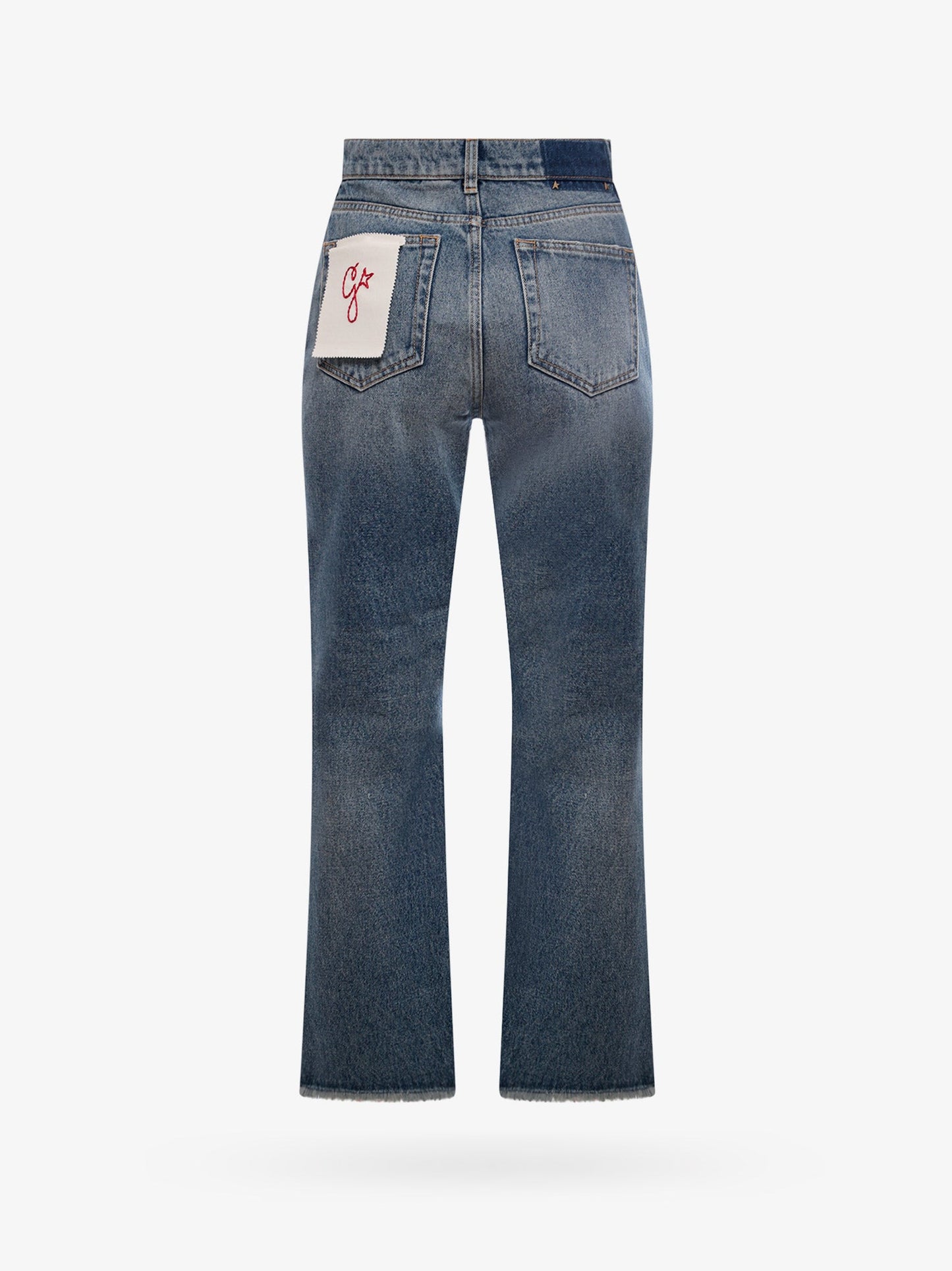 Derin new cropped flare jeans with back logoed patch