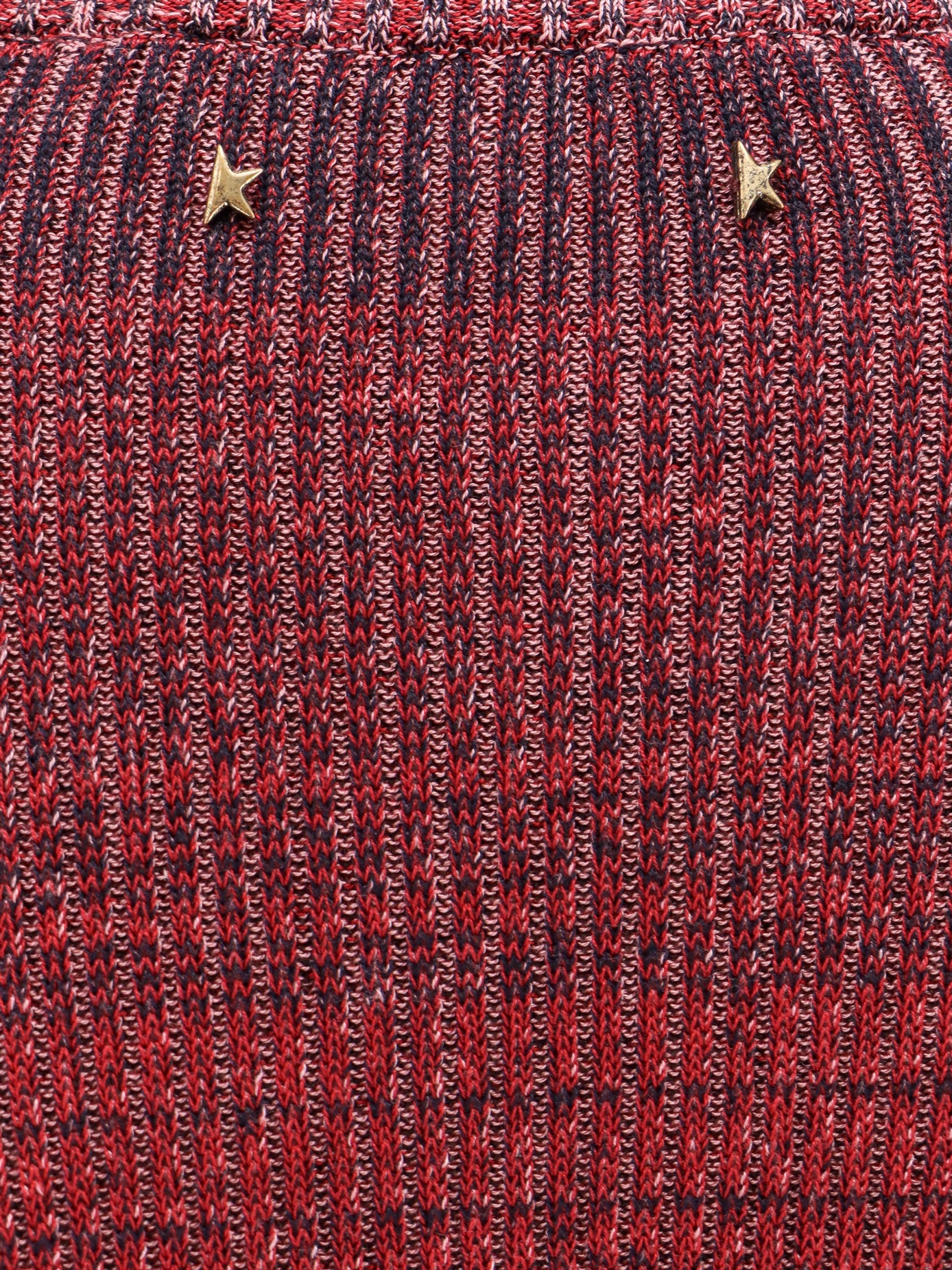 Knitted multicolor mini dress with stars detail