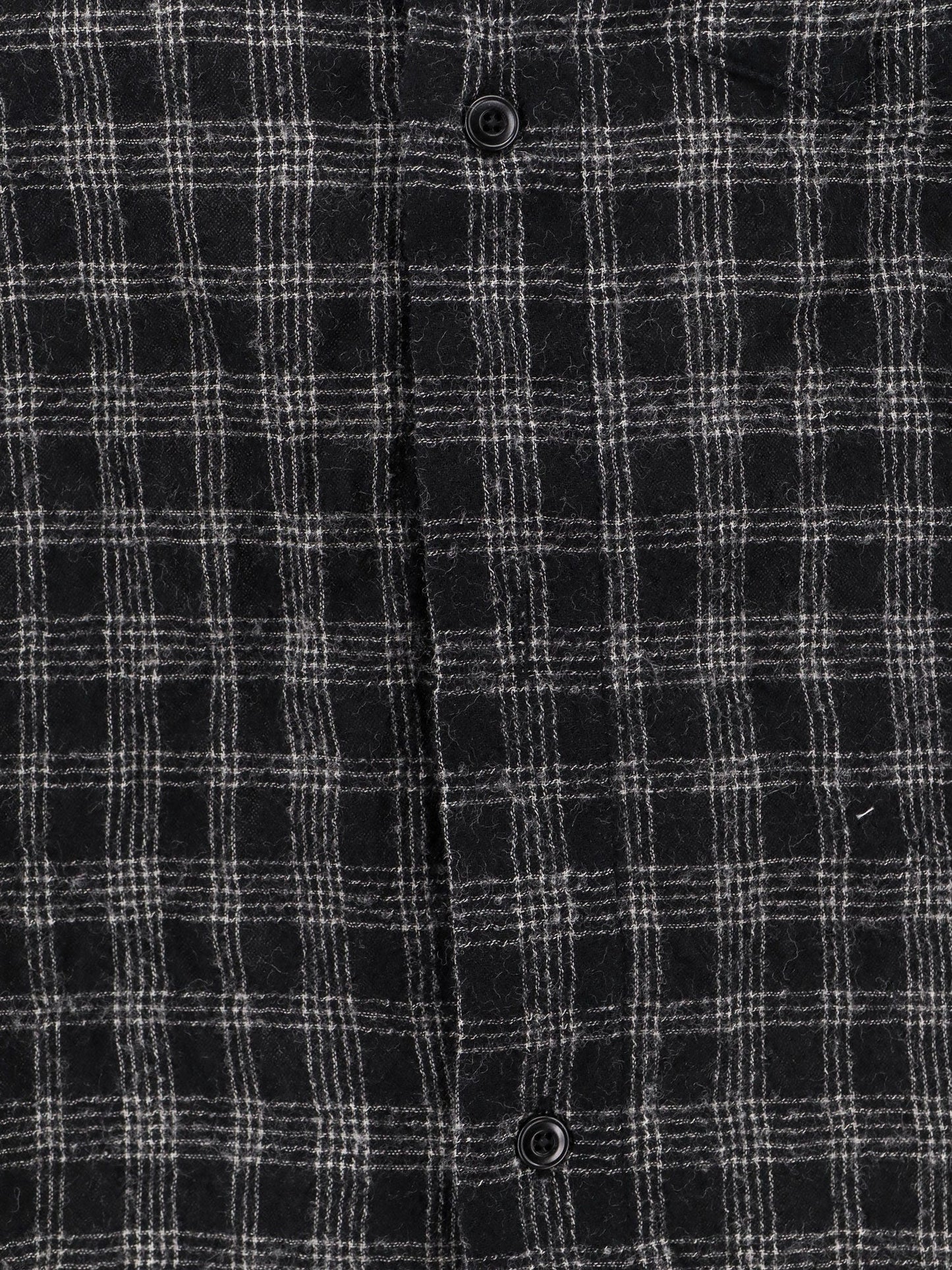 Wool blend shirt with check motif