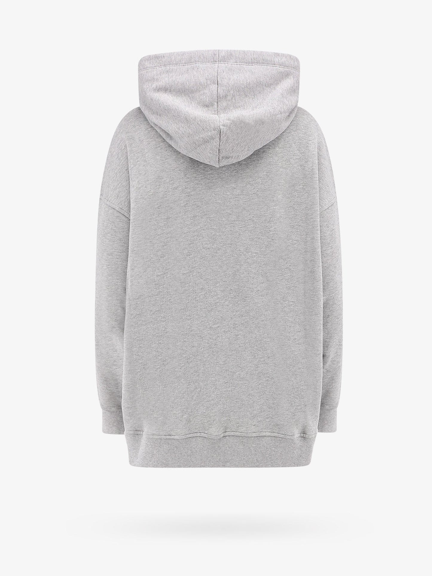 Valentino cotton sweatshirt with hood and metallic v detail