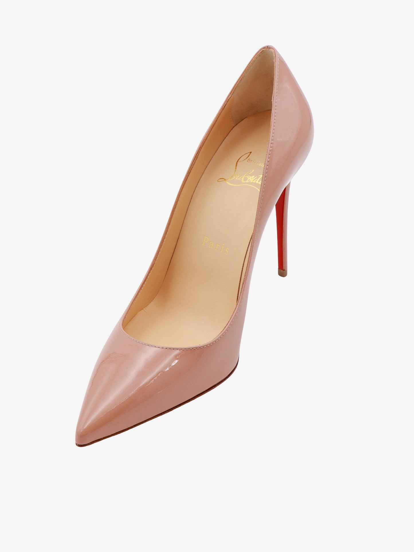 Patent leather décolleté