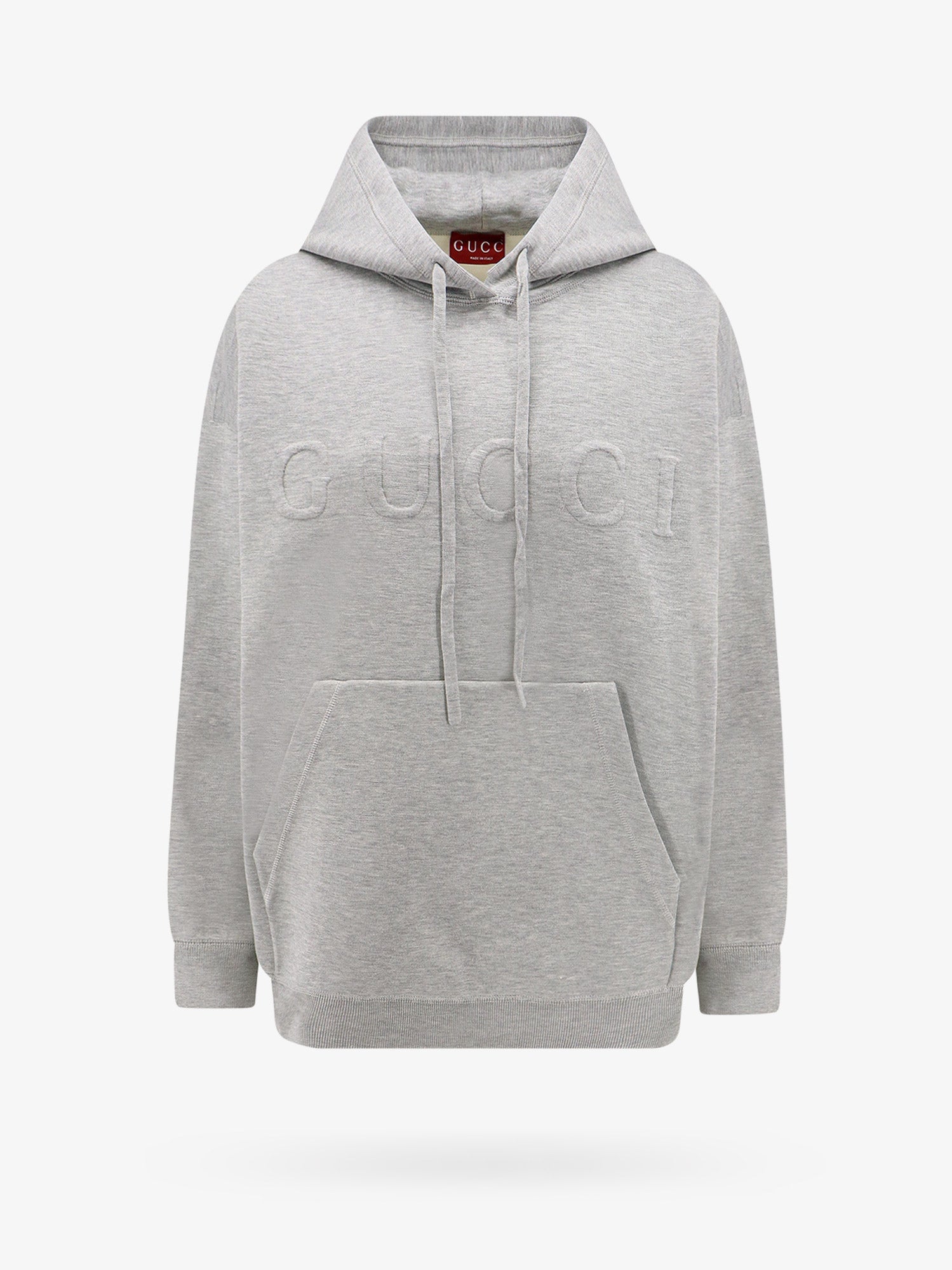 Sweatshirt with embossed gucci logo - Main Image