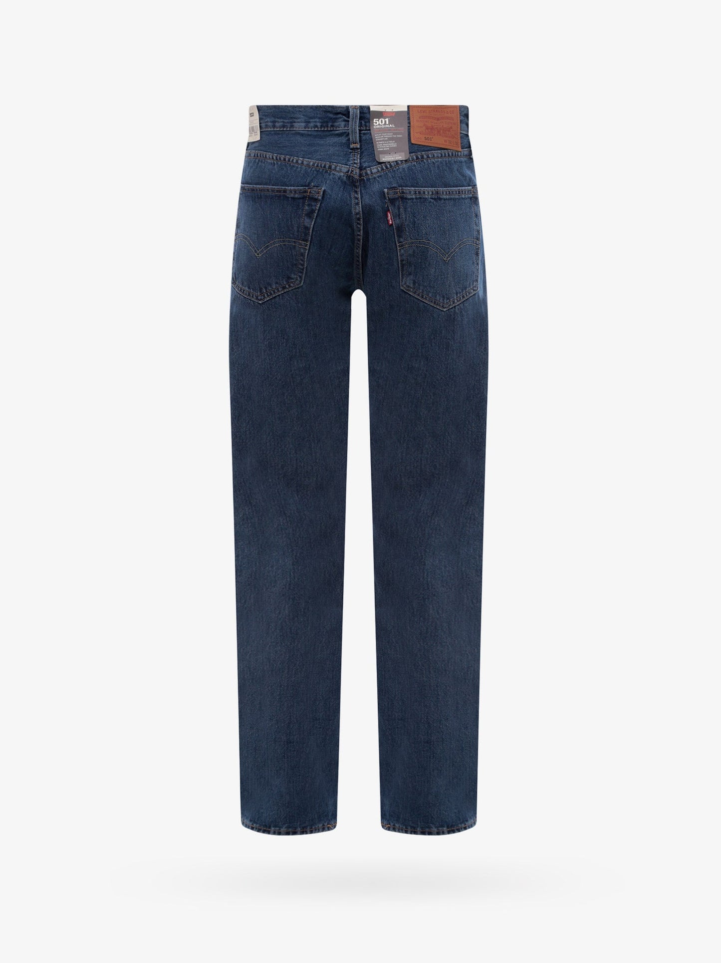 Wide leg cotton jeans