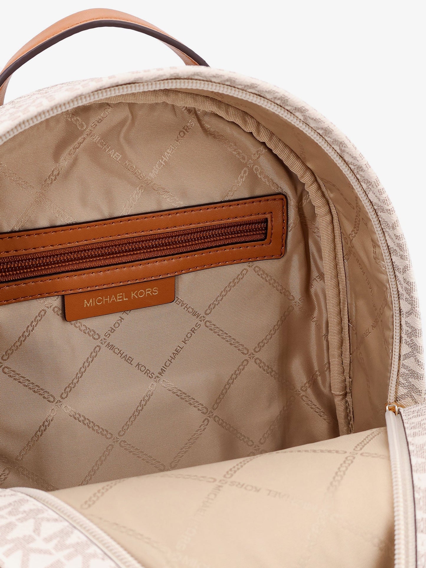 Bex coated canvas backpack with frontal logo patch