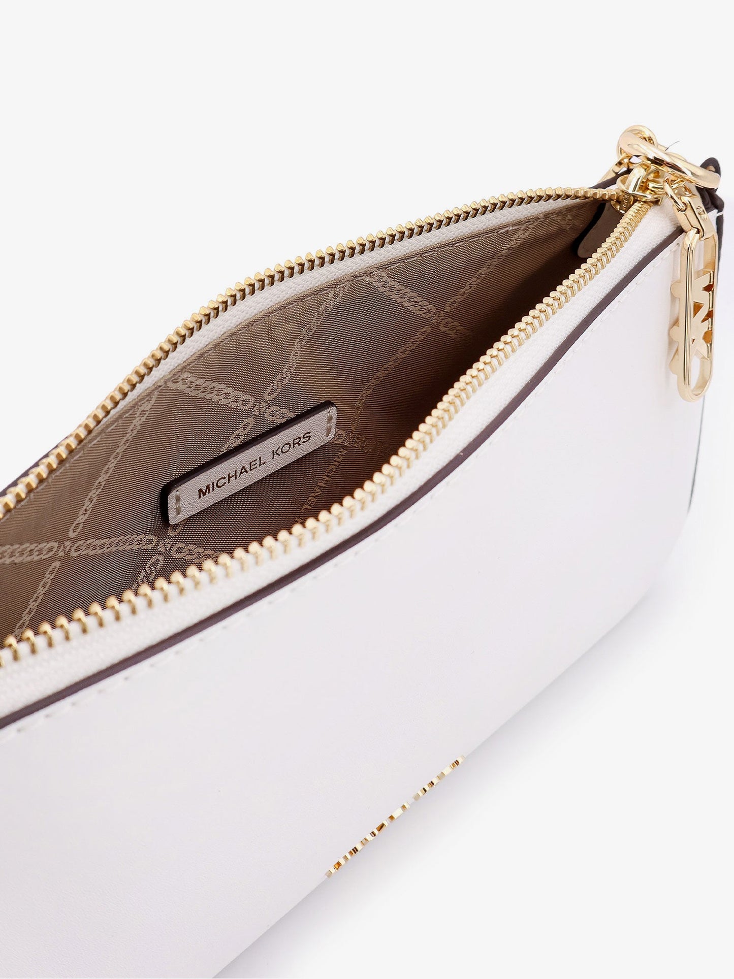 Empire leather shoulder bag with metal logo