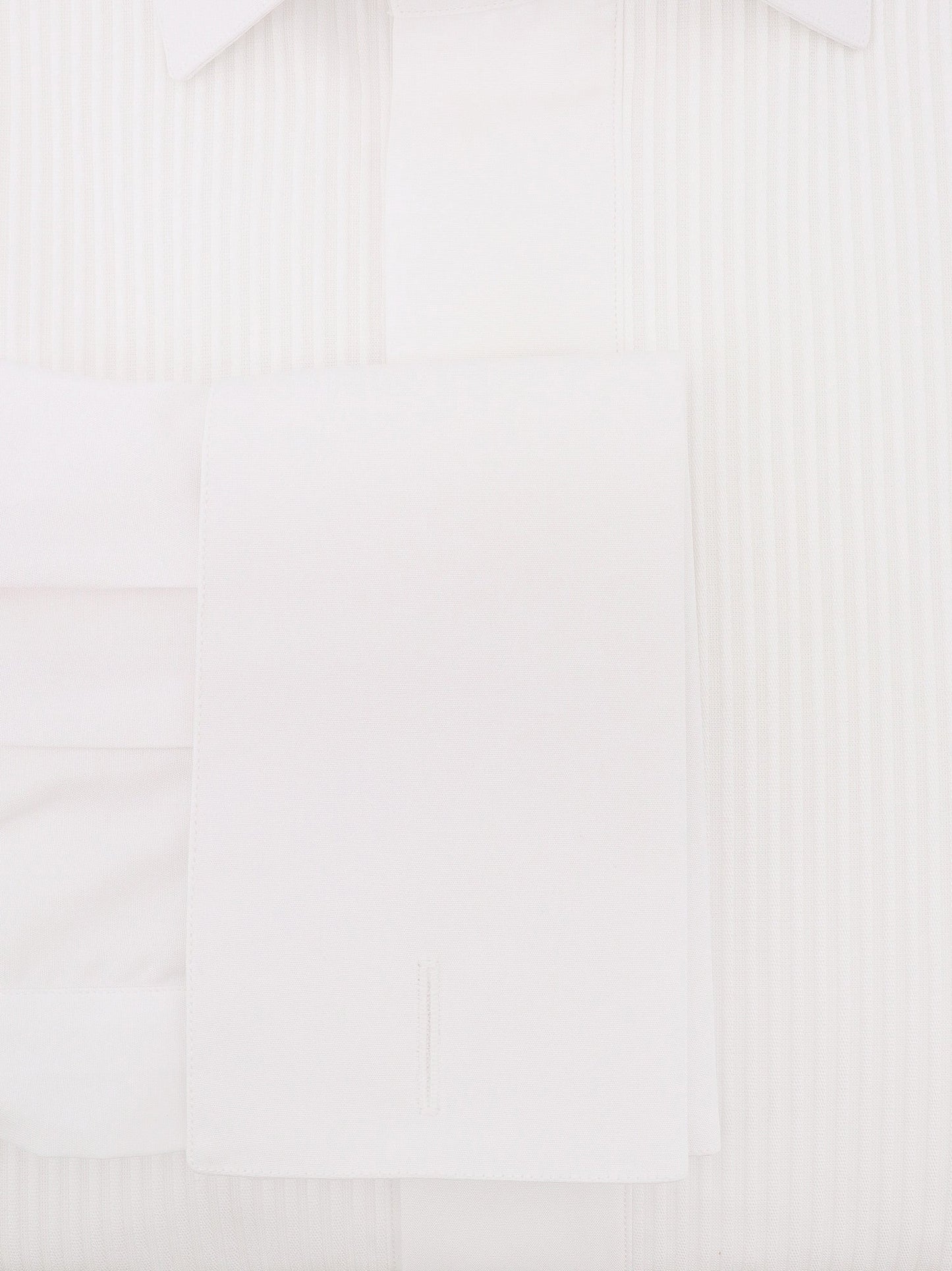 Slim fit cotton shirt with plastron