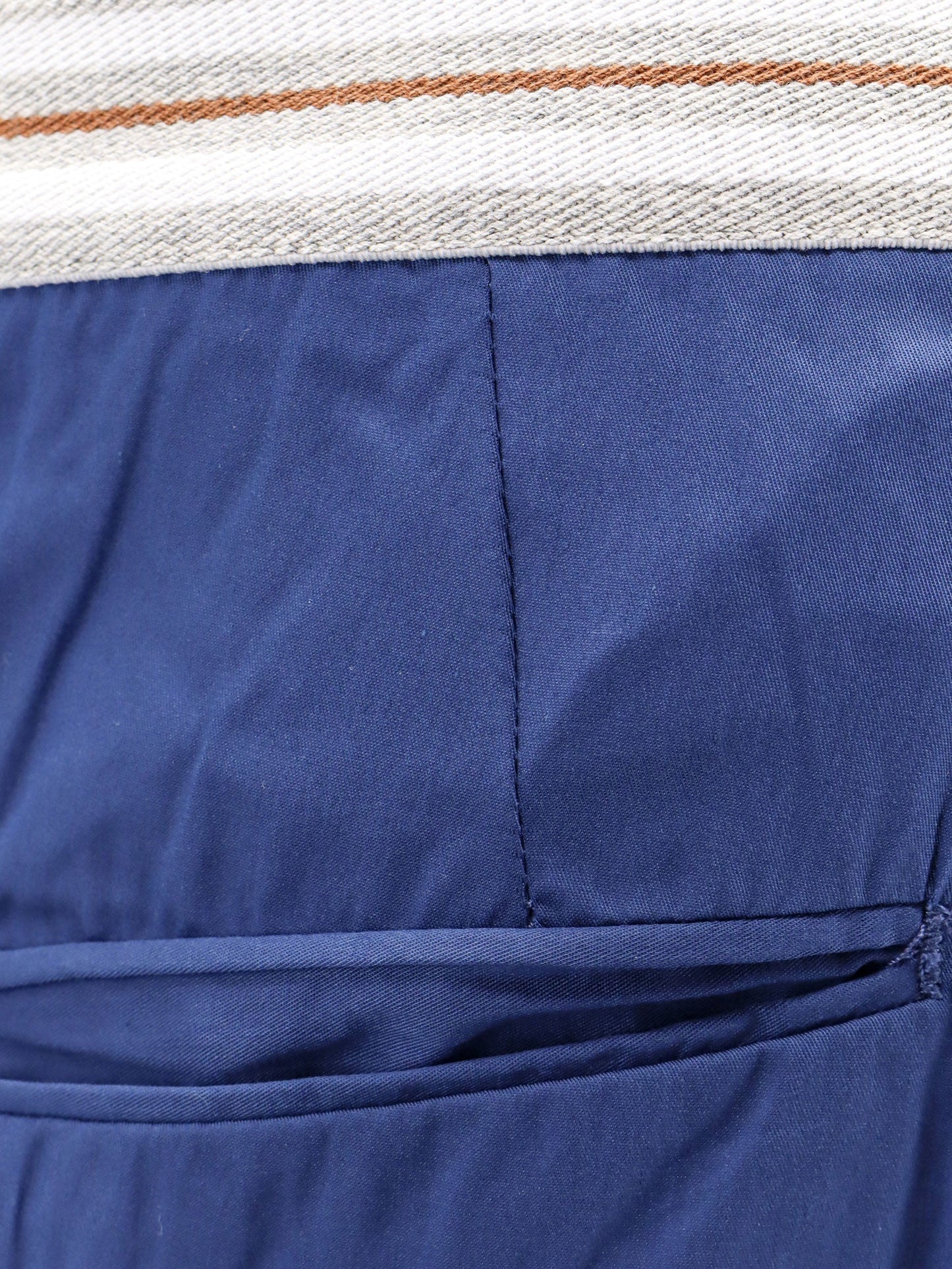 Cotton blend bermuda shorts with elastic waistband