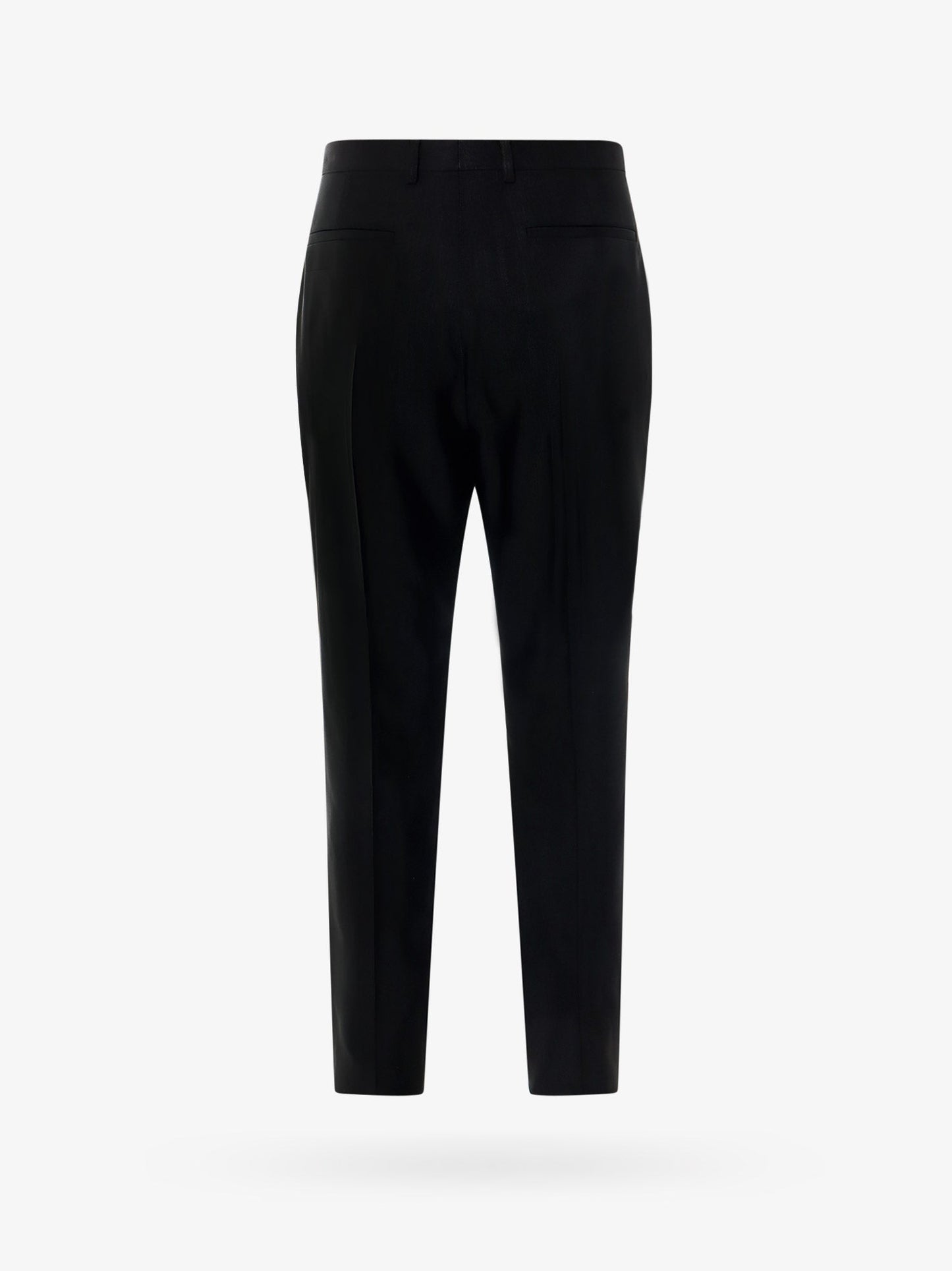Wool blend trouser with frontal fold