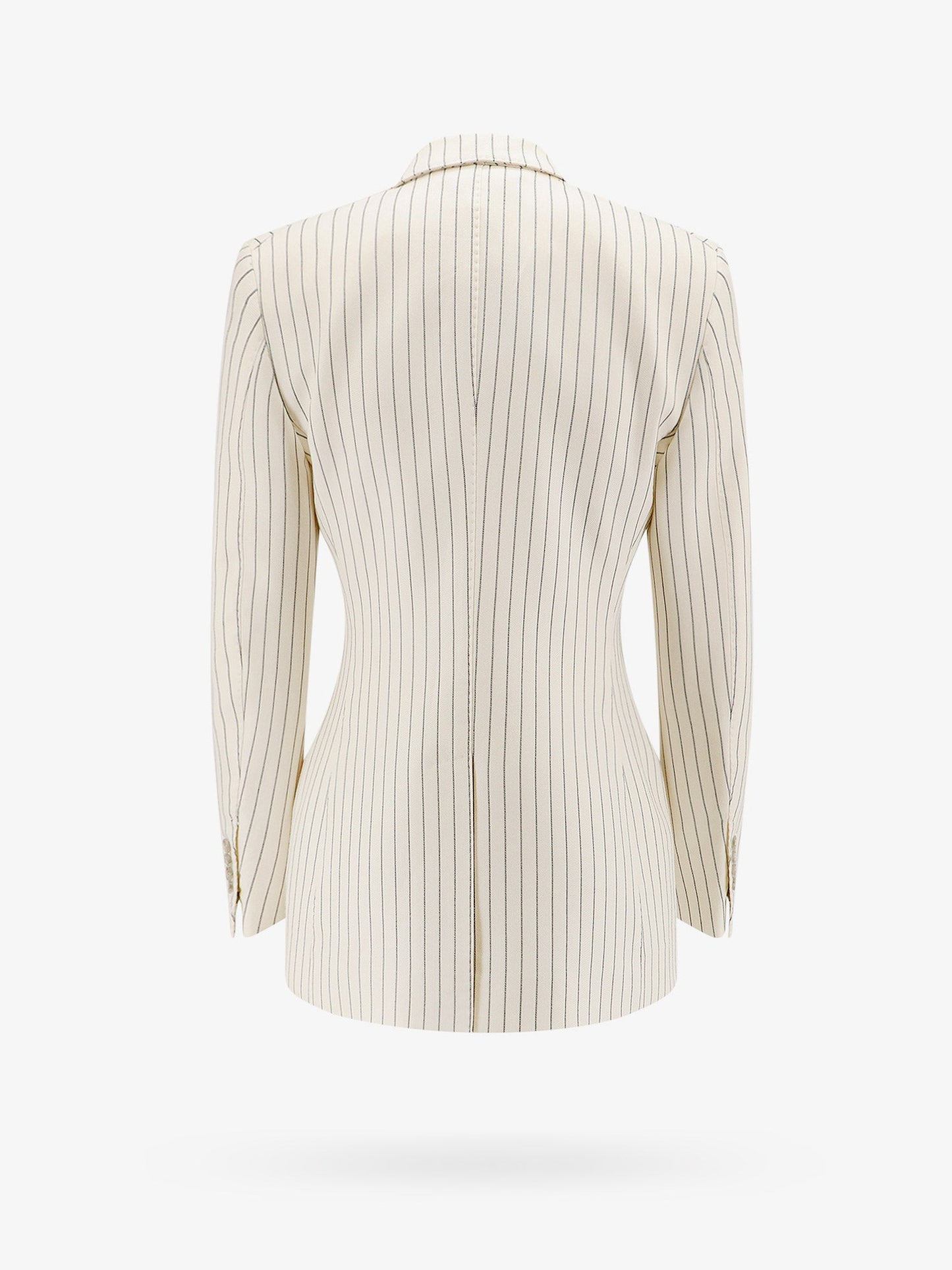 Double-breasted jacket with striped pattern