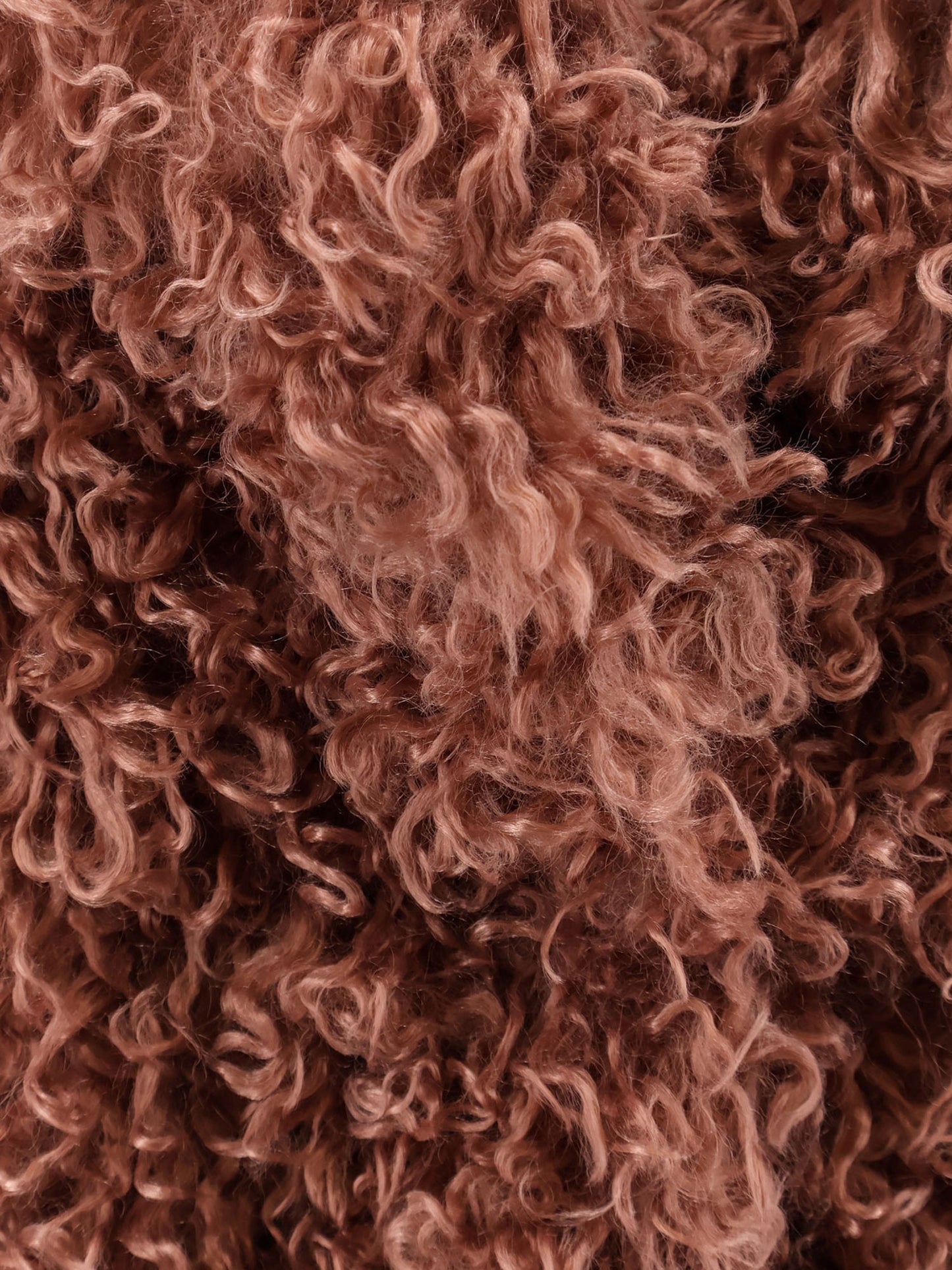 Faux shearling peacoat