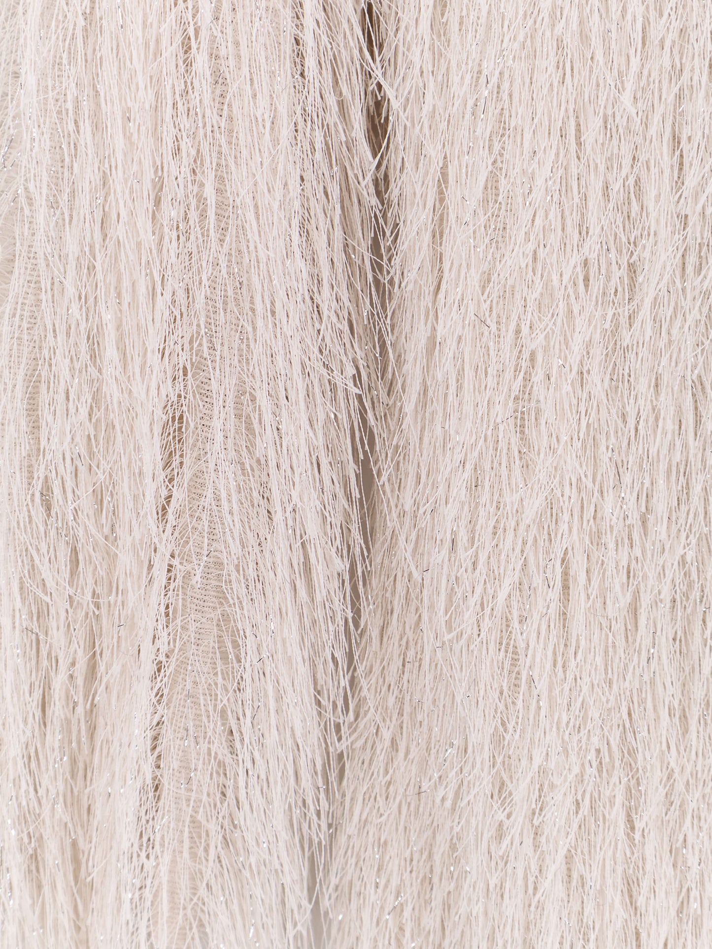 Short lurex dress with fringes