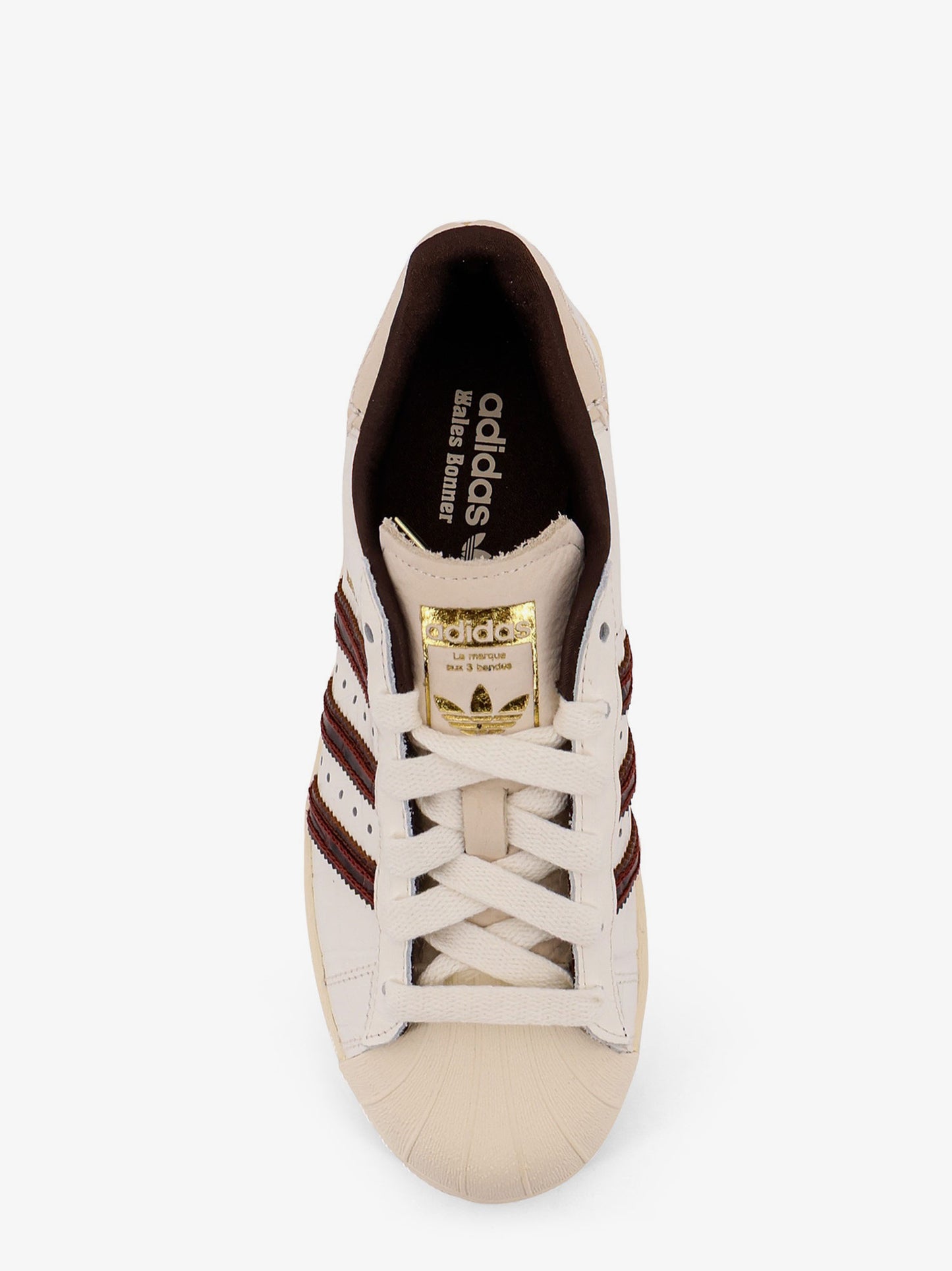 WB Superstar leather sneakers withlettering logo on the side