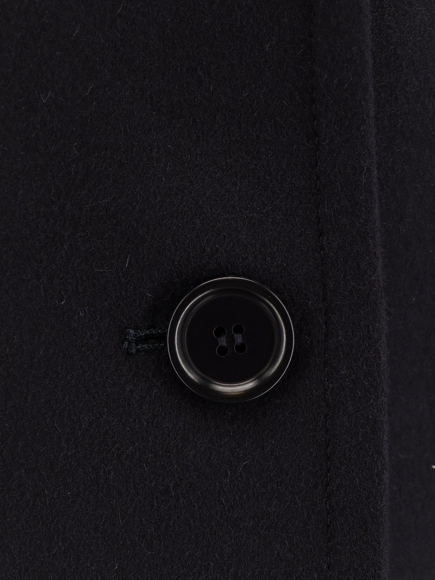 Double-breasted wool coat