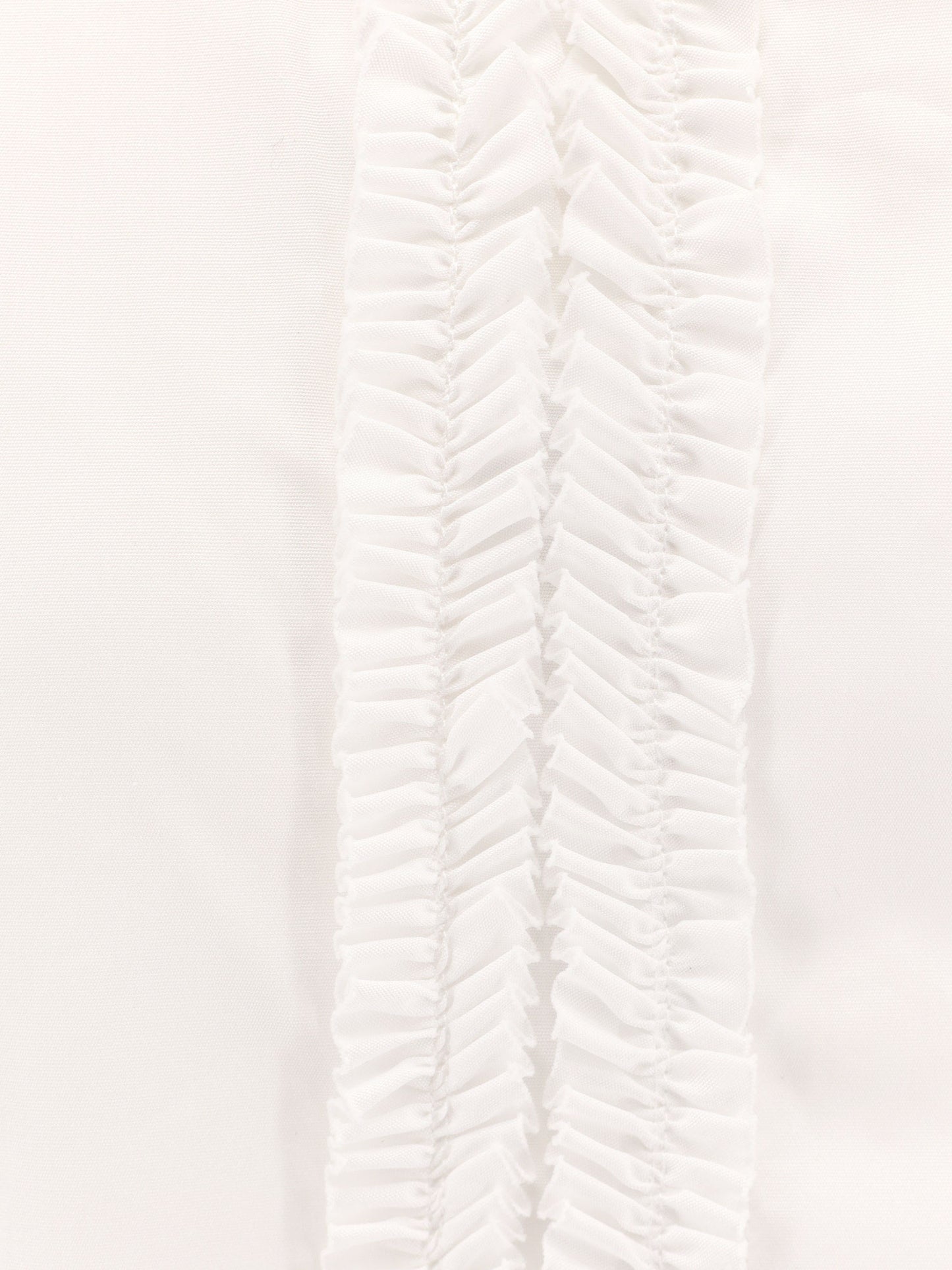 Cotton shirt with ruffles