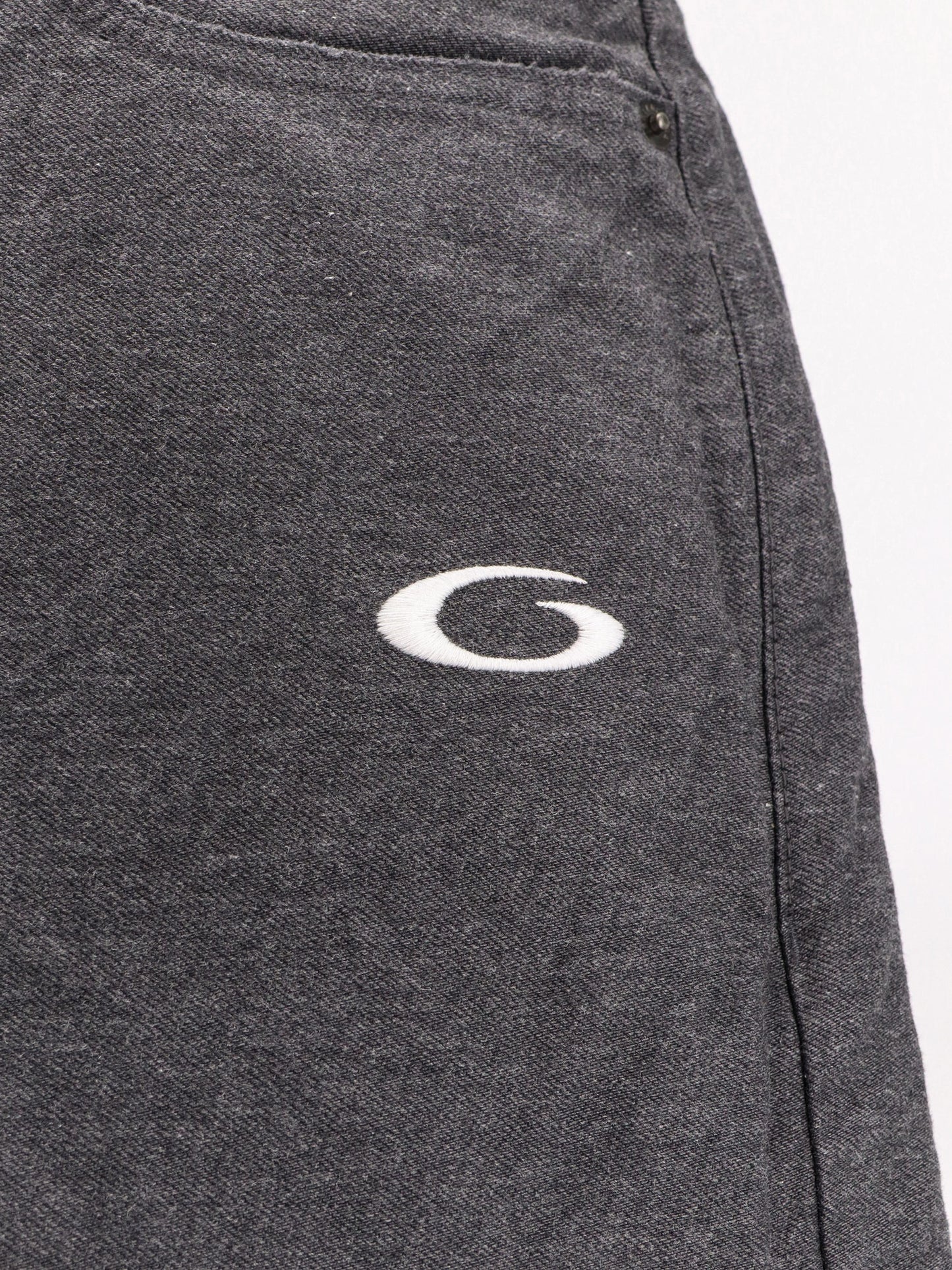 Trompe L'oeil denim trousers