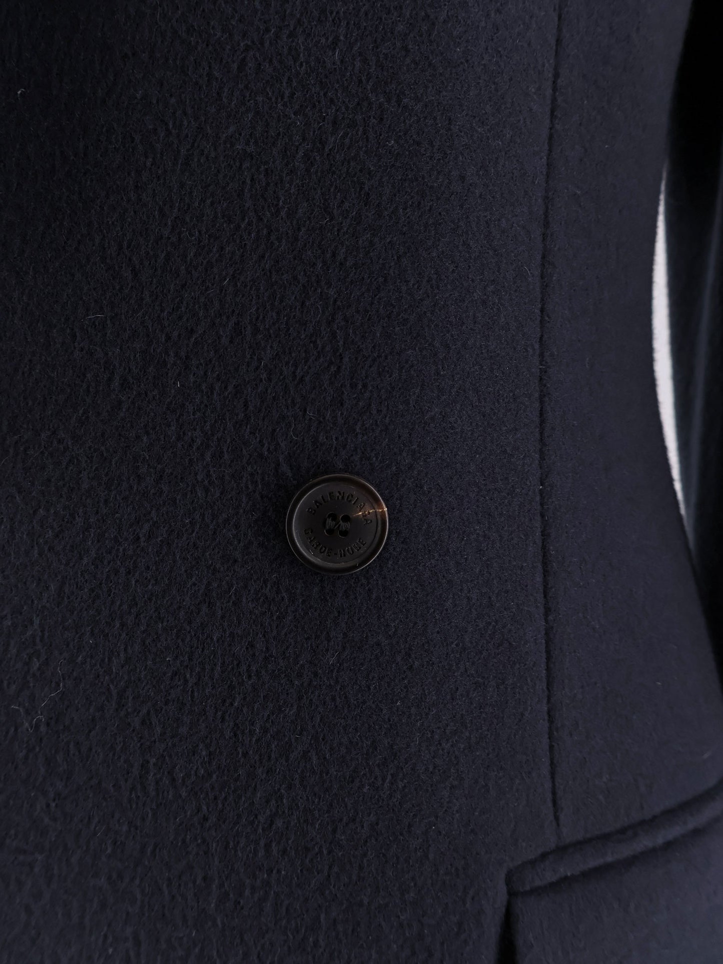 Godet Midi double-breasted wool coat