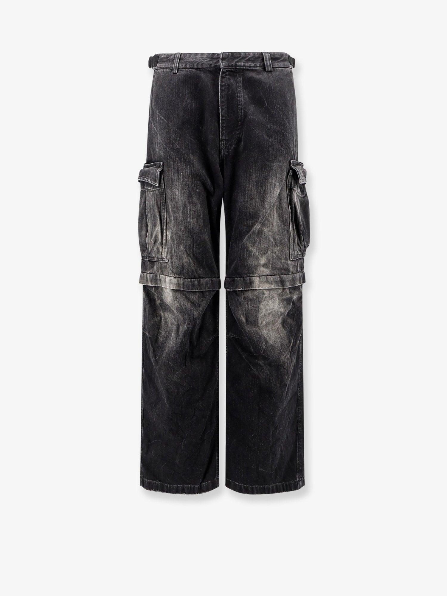 Cargo black denim trousers BALENCIAGA - Nugnes1920