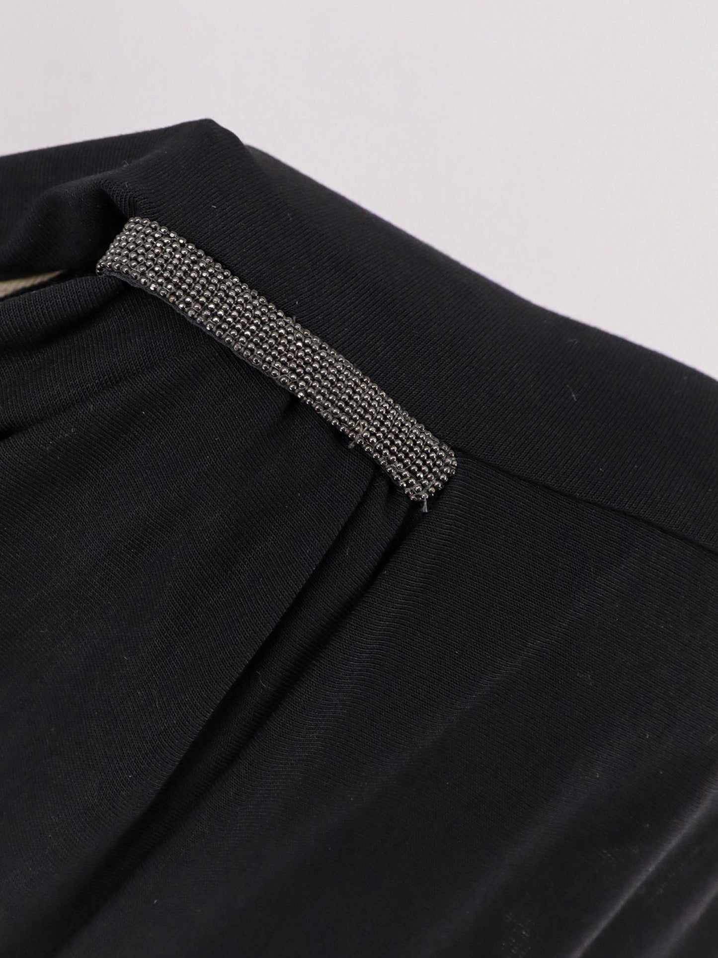 Wool and stretch viscose top