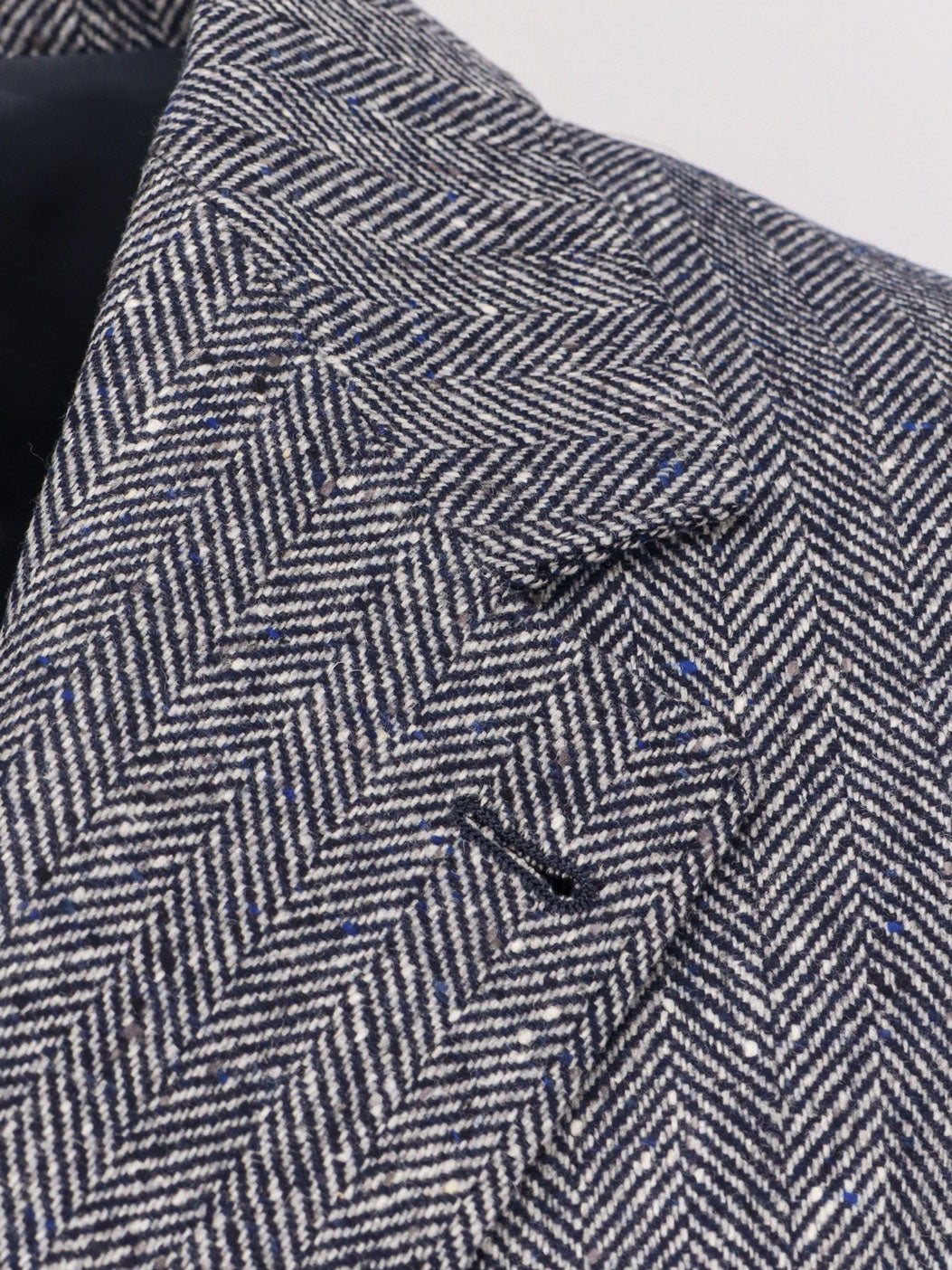 Herringbone wool and cashmere blazer