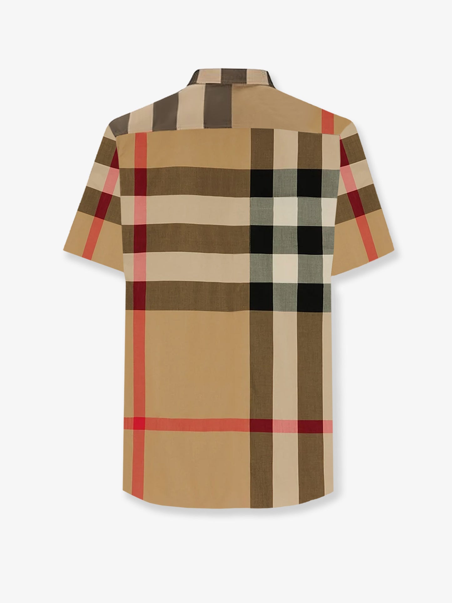 Cotton shirt with check print