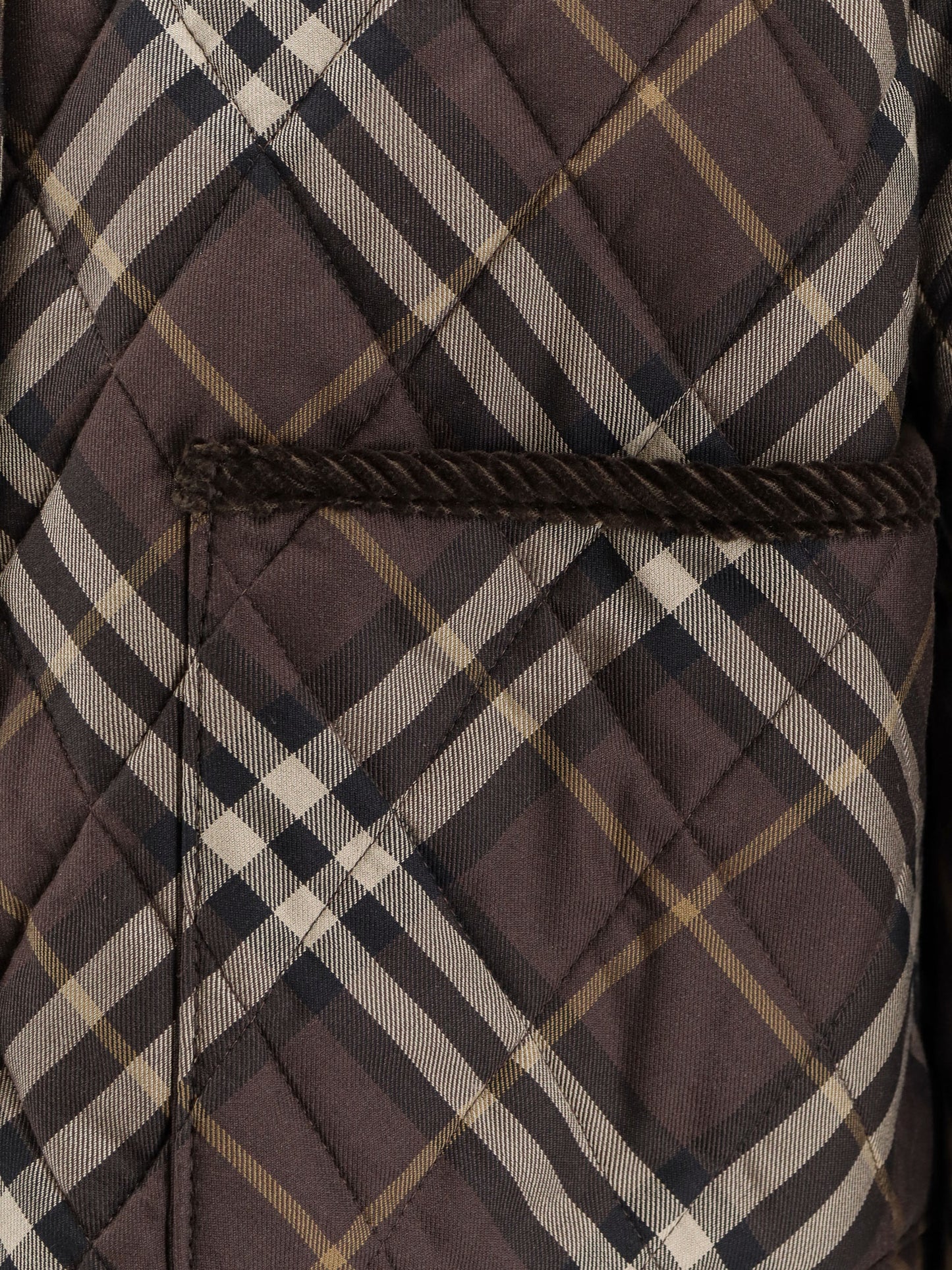 Oldham padded cotton jacket with check pattern