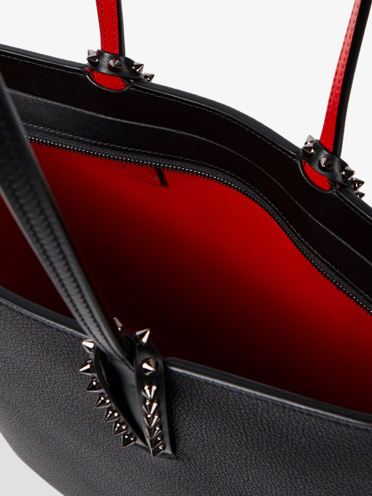 Cabata leather shoulder bag with studs