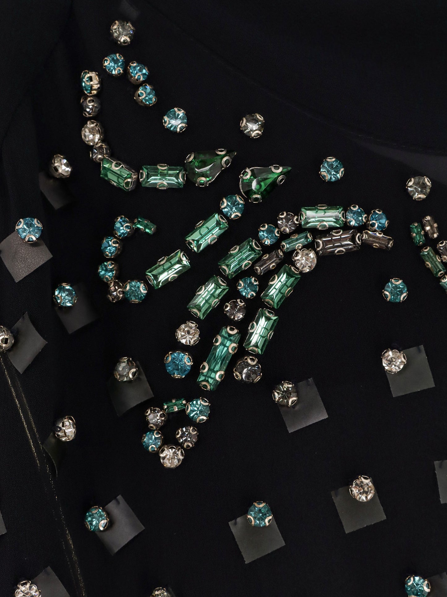 Viscose shirt with rhinestones