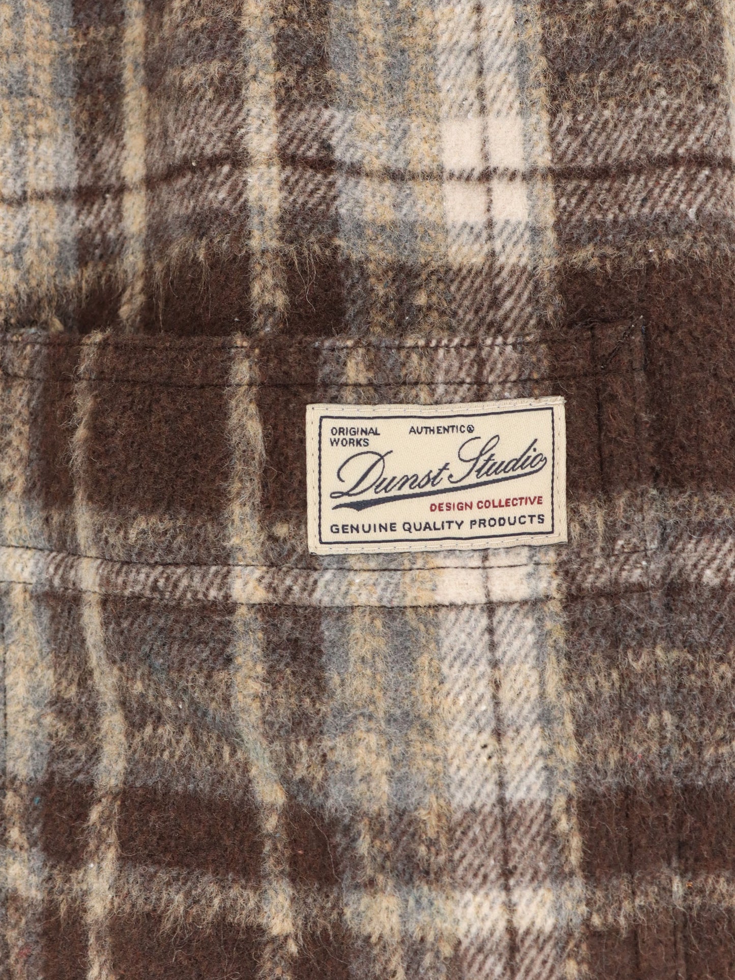 Madras pattern flannel jacket