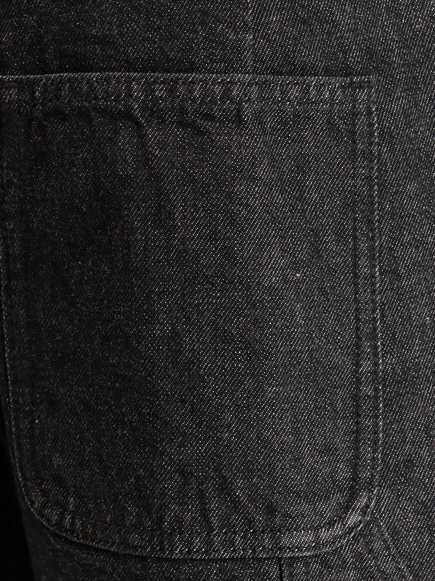 Cuff Raw cotton jeans