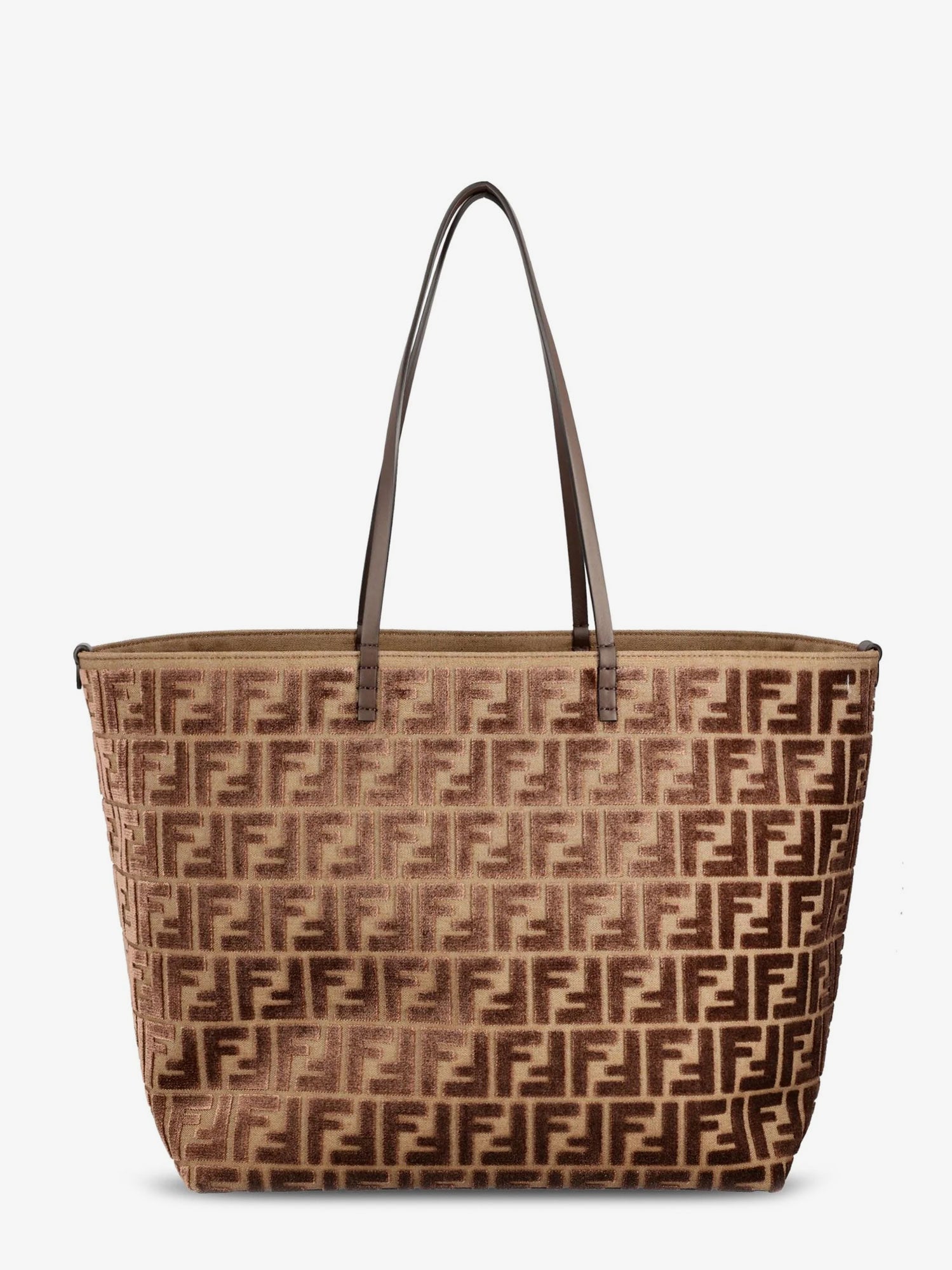 Shopper Fendi Tessuto Logo Fendi Borsa Shopping Roll Large In