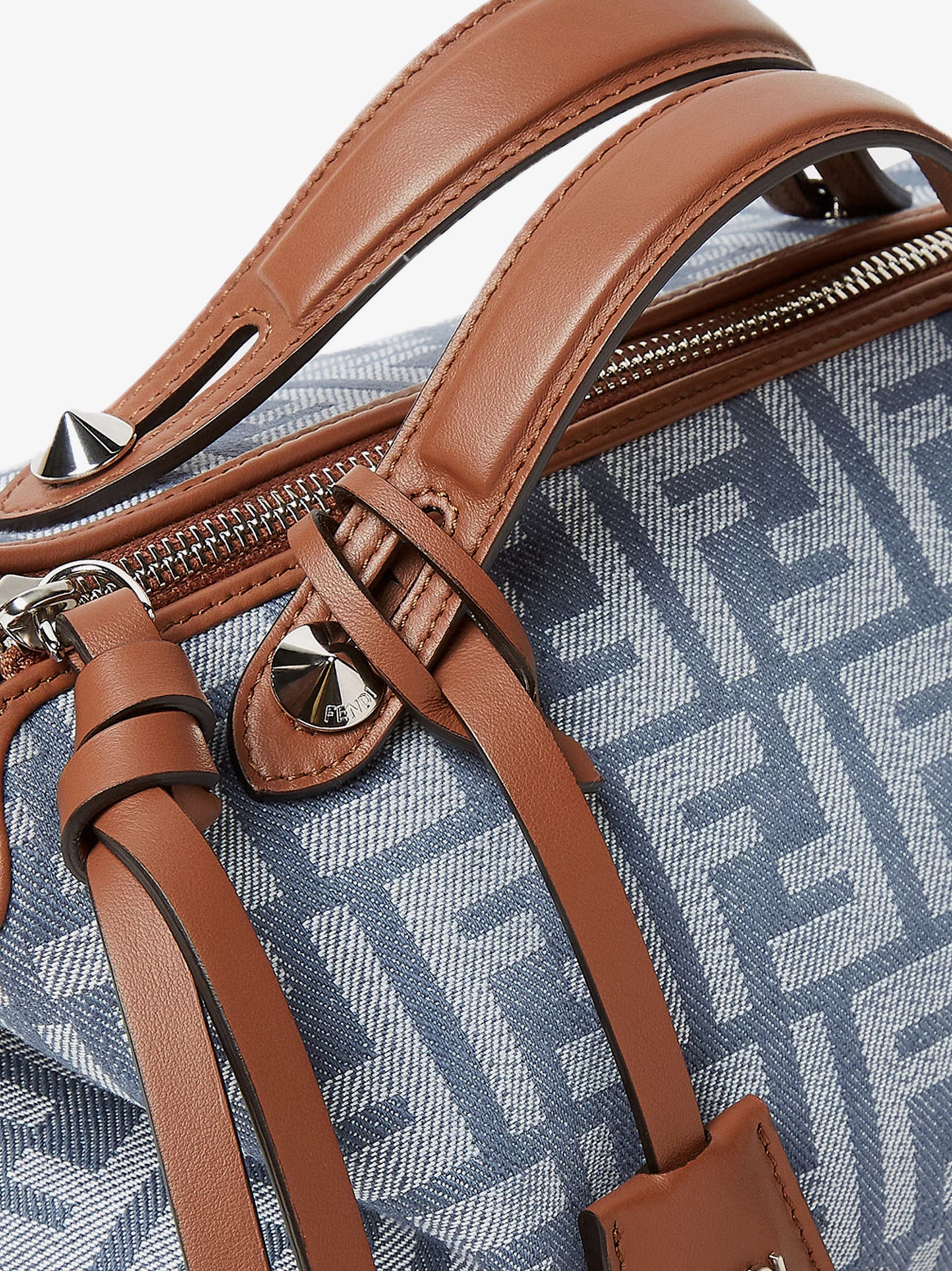 By The Way Soft Medium FF Jacquard denim crossbody bag