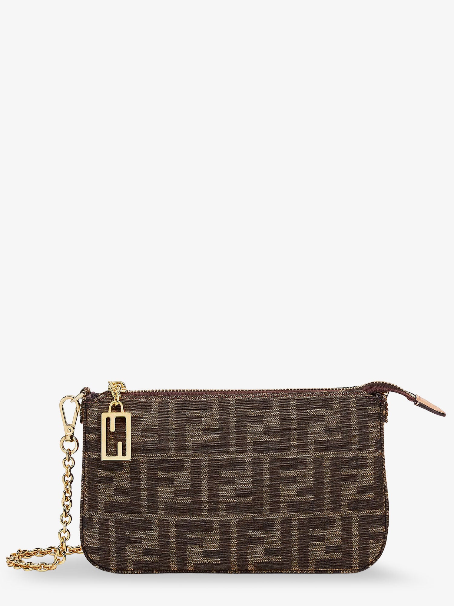 Jacquard Fabric Fendi Baguette Bag Medium 1974 Medium Tobacco Moro Jacquard FF Canvas Baguette Bag – Poshbag