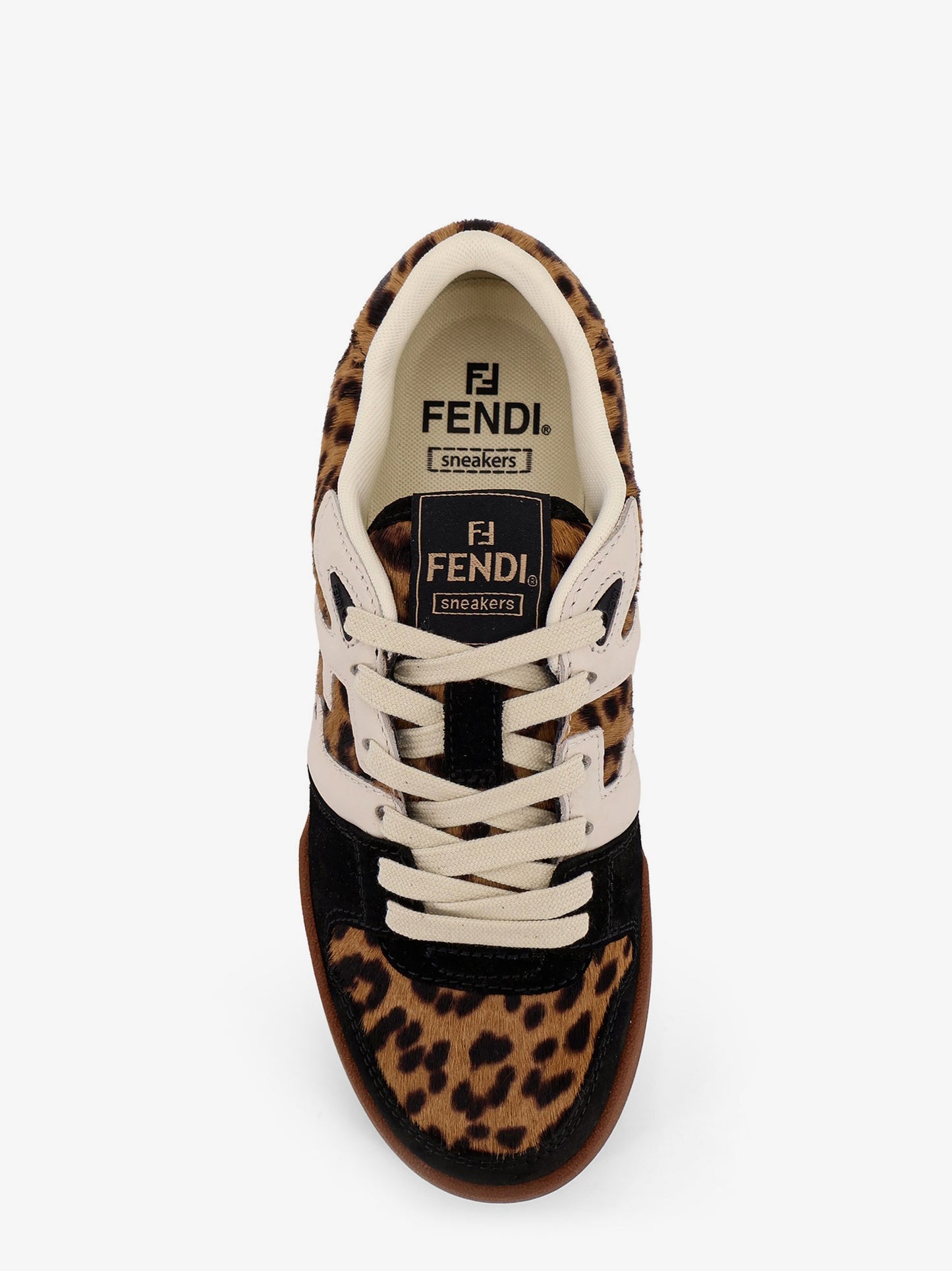 Sneakers low-top Fendi Match in suede e cavallino