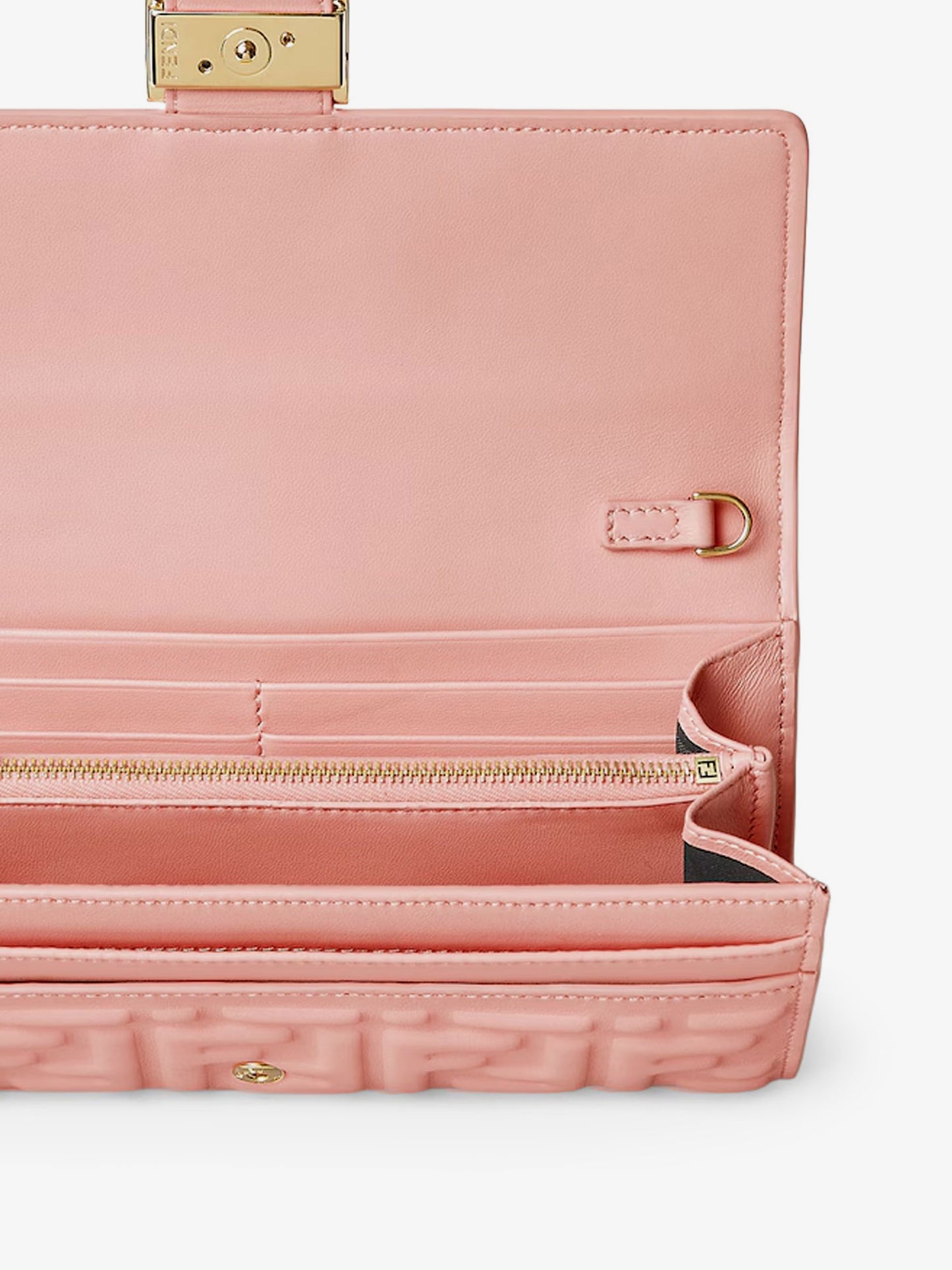 Continental With Chain Baguette leather crossbody bag