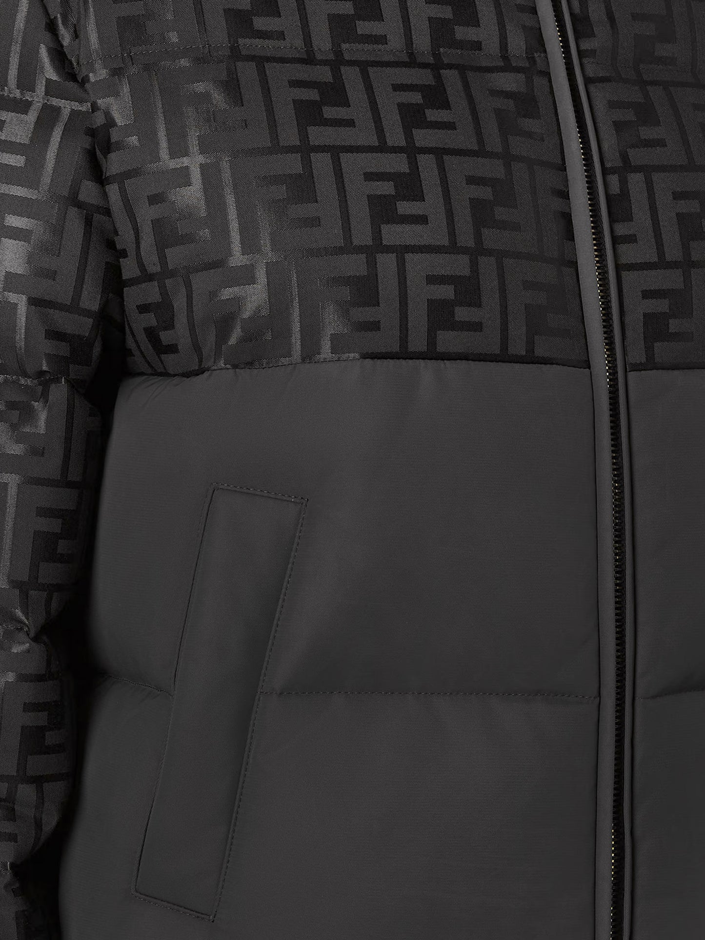 Down Jacket with FF Jacquard insert