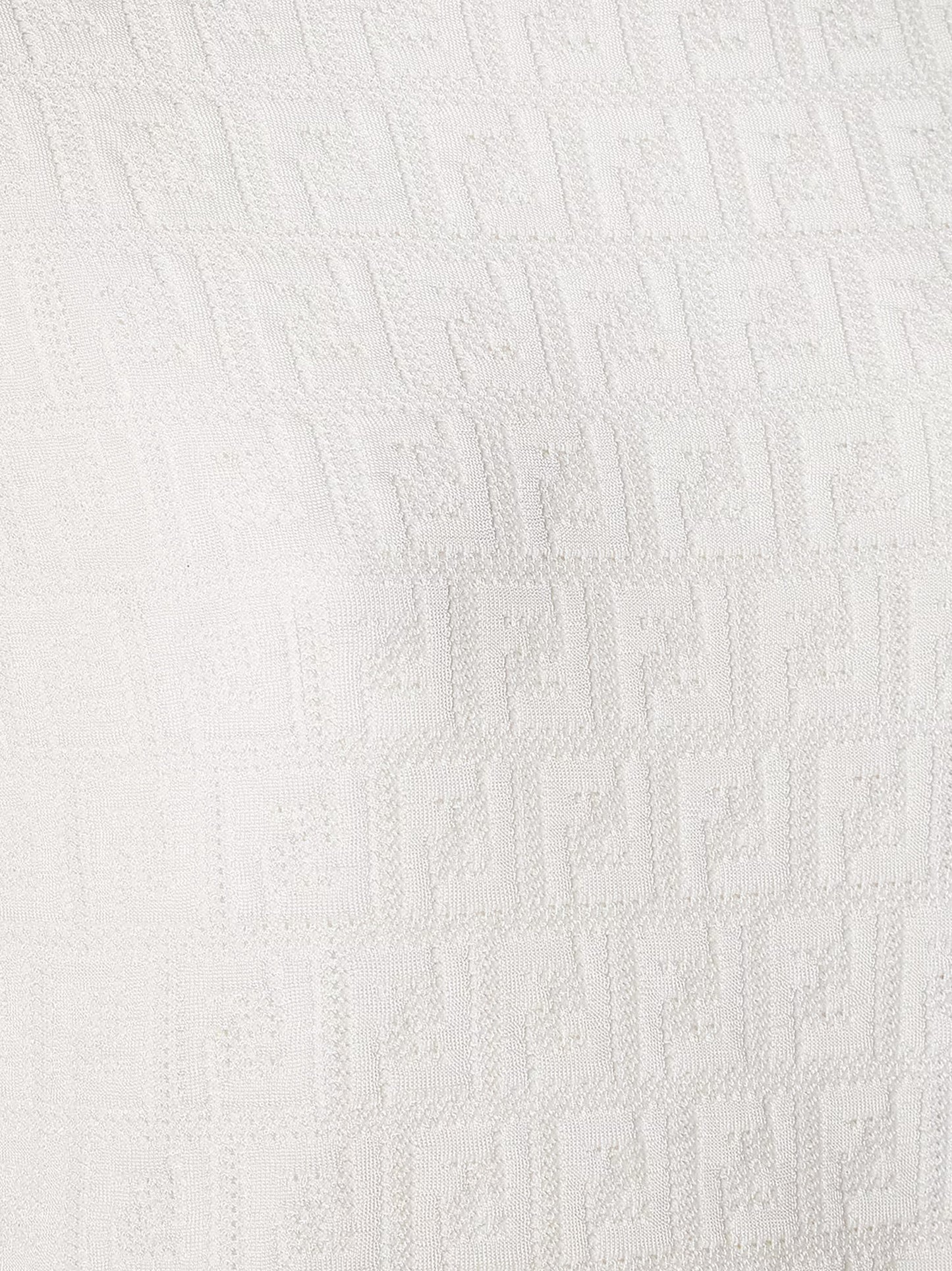 Cotton blend T-shirt with all-over FF logo